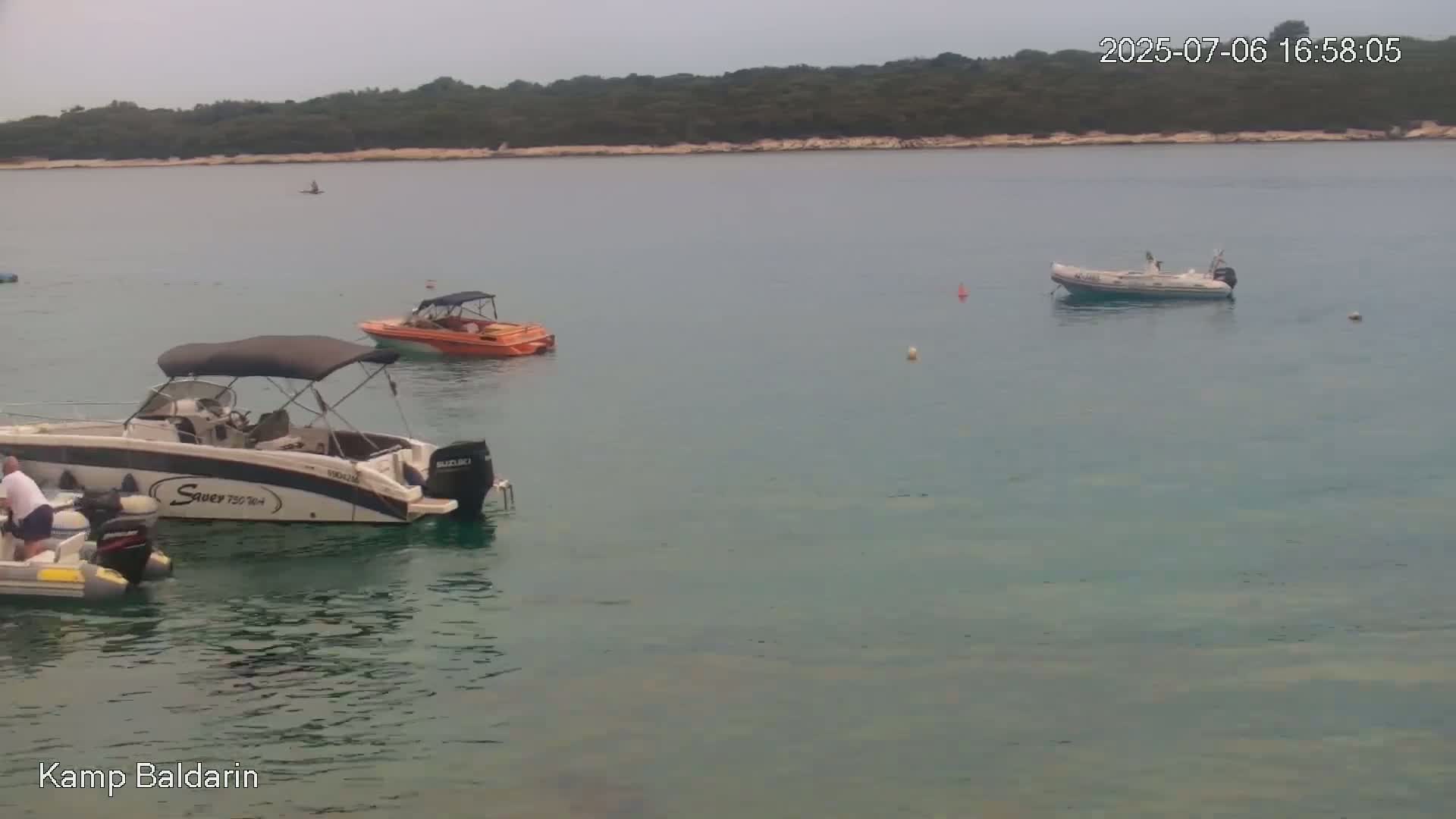 Otok Cres Island, Camp Baldarin Camping Live Cam - Punta Križa,  Mali Lošinj,  Primorje-Gorski Kotar, Croatia