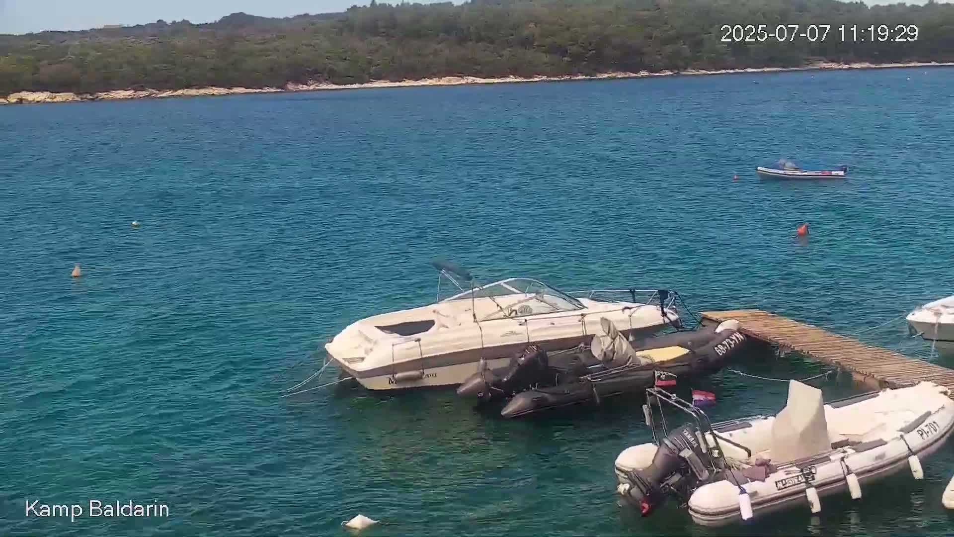 Otok Cres Island, Camp Baldarin Camping Live Cam - Punta Križa,  Mali Lošinj,  Primorje-Gorski Kotar, Croatia