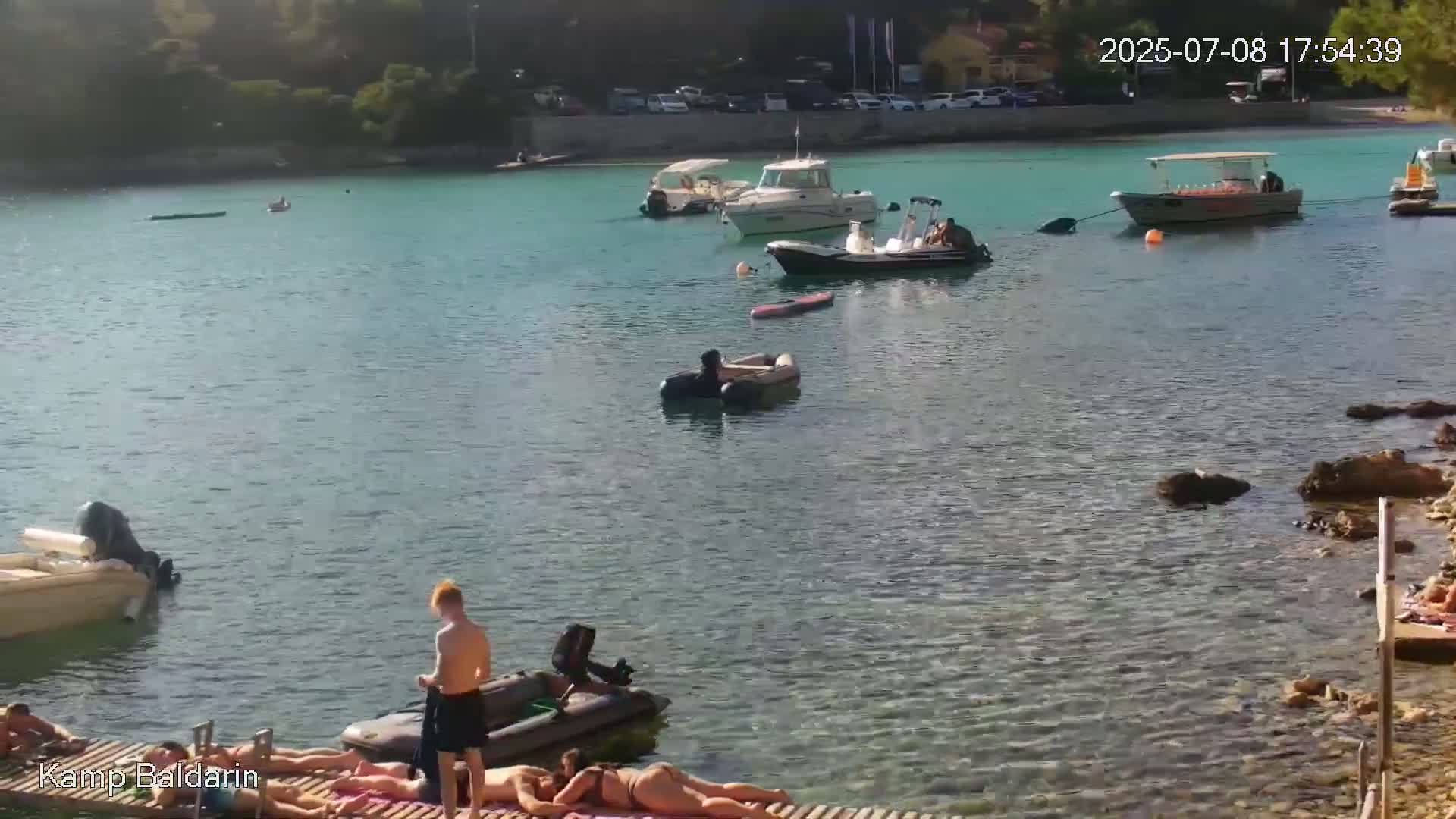 Otok Cres Island, Camp Baldarin Camping Live Cam - Punta Križa,  Mali Lošinj,  Primorje-Gorski Kotar, Croatia