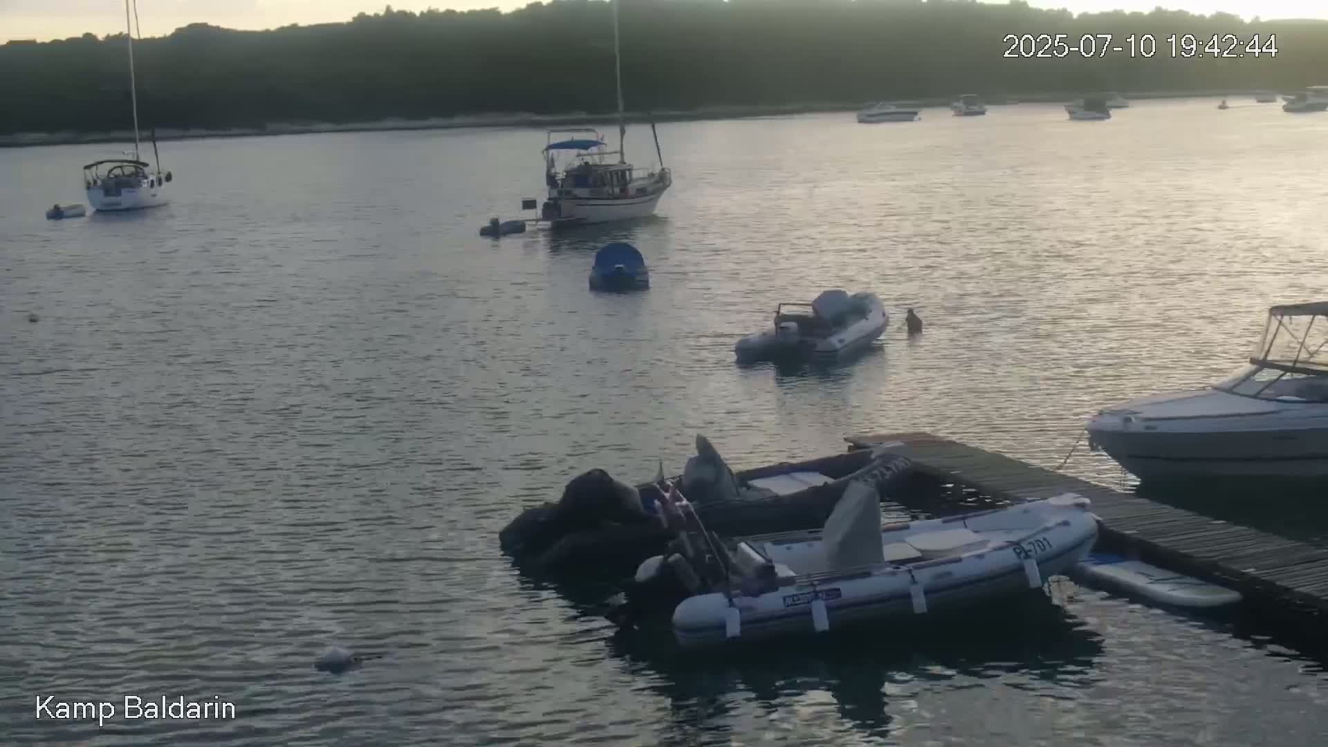 Otok Cres Island, Camp Baldarin Camping Live Cam - Punta Križa,  Mali Lošinj,  Primorje-Gorski Kotar, Croatia