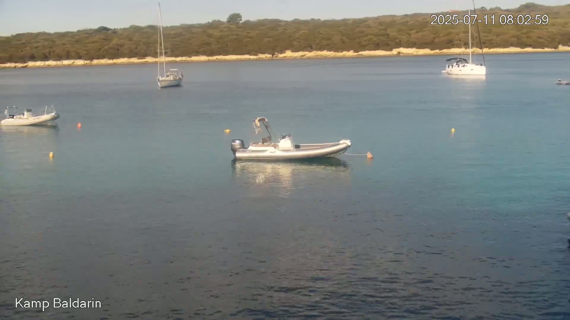 Otok Cres Island, Camp Baldarin Camping Live Cam - Punta Križa,  Mali Lošinj,  Primorje-Gorski Kotar, Croatia