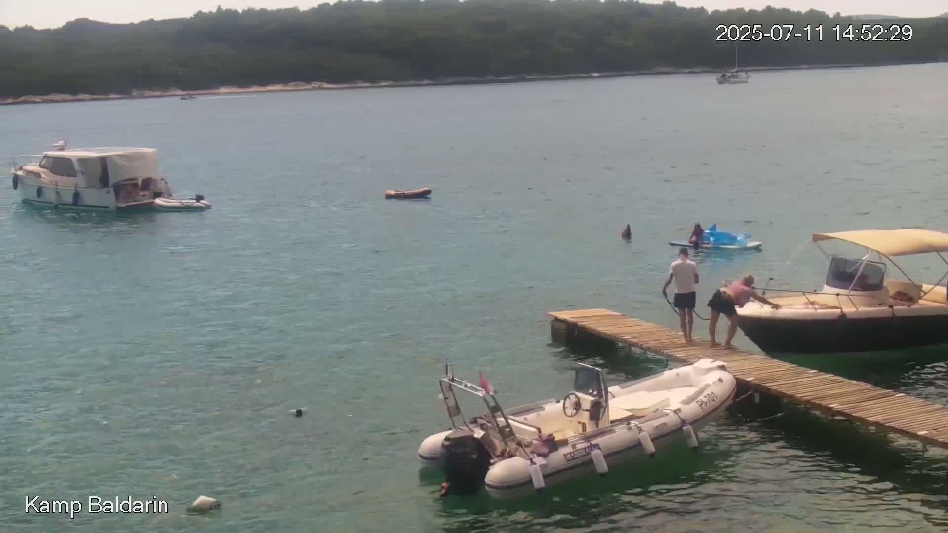 Otok Cres Island, Camp Baldarin Camping Live Cam - Punta Križa,  Mali Lošinj,  Primorje-Gorski Kotar, Croatia