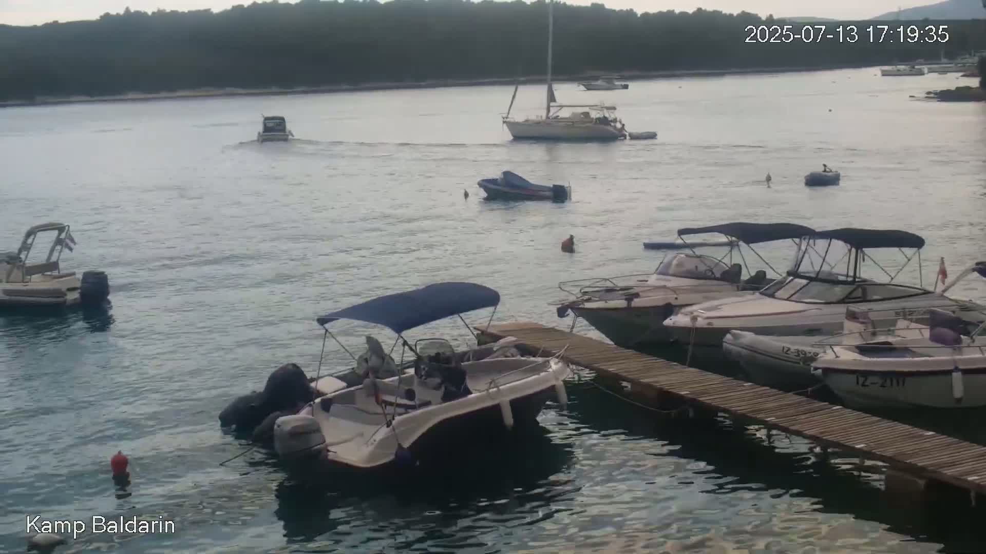 Otok Cres Island, Camp Baldarin Camping Live Cam - Punta Križa,  Mali Lošinj,  Primorje-Gorski Kotar, Croatia