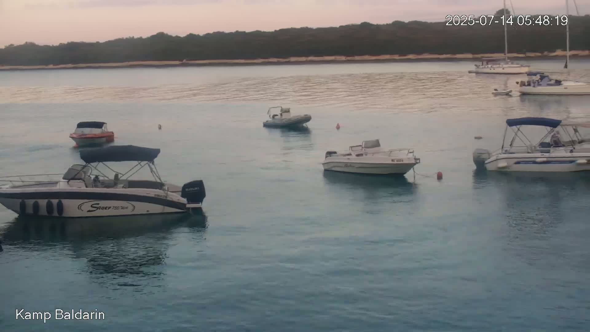 Otok Cres Island, Camp Baldarin Camping Live Cam - Punta Križa,  Mali Lošinj,  Primorje-Gorski Kotar, Croatia