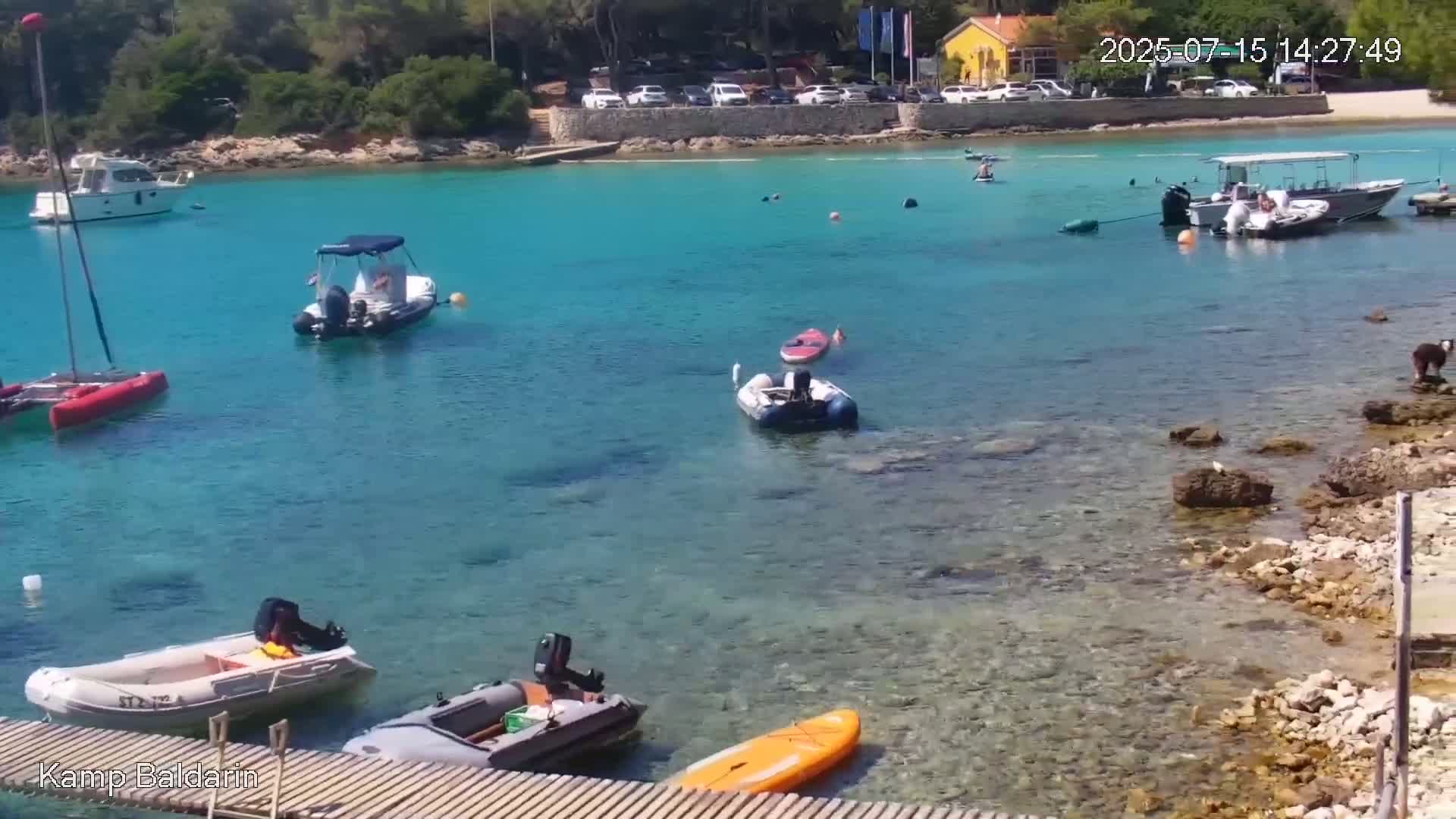 Otok Cres Island, Camp Baldarin Camping Live Cam - Punta Križa,  Mali Lošinj,  Primorje-Gorski Kotar, Croatia
