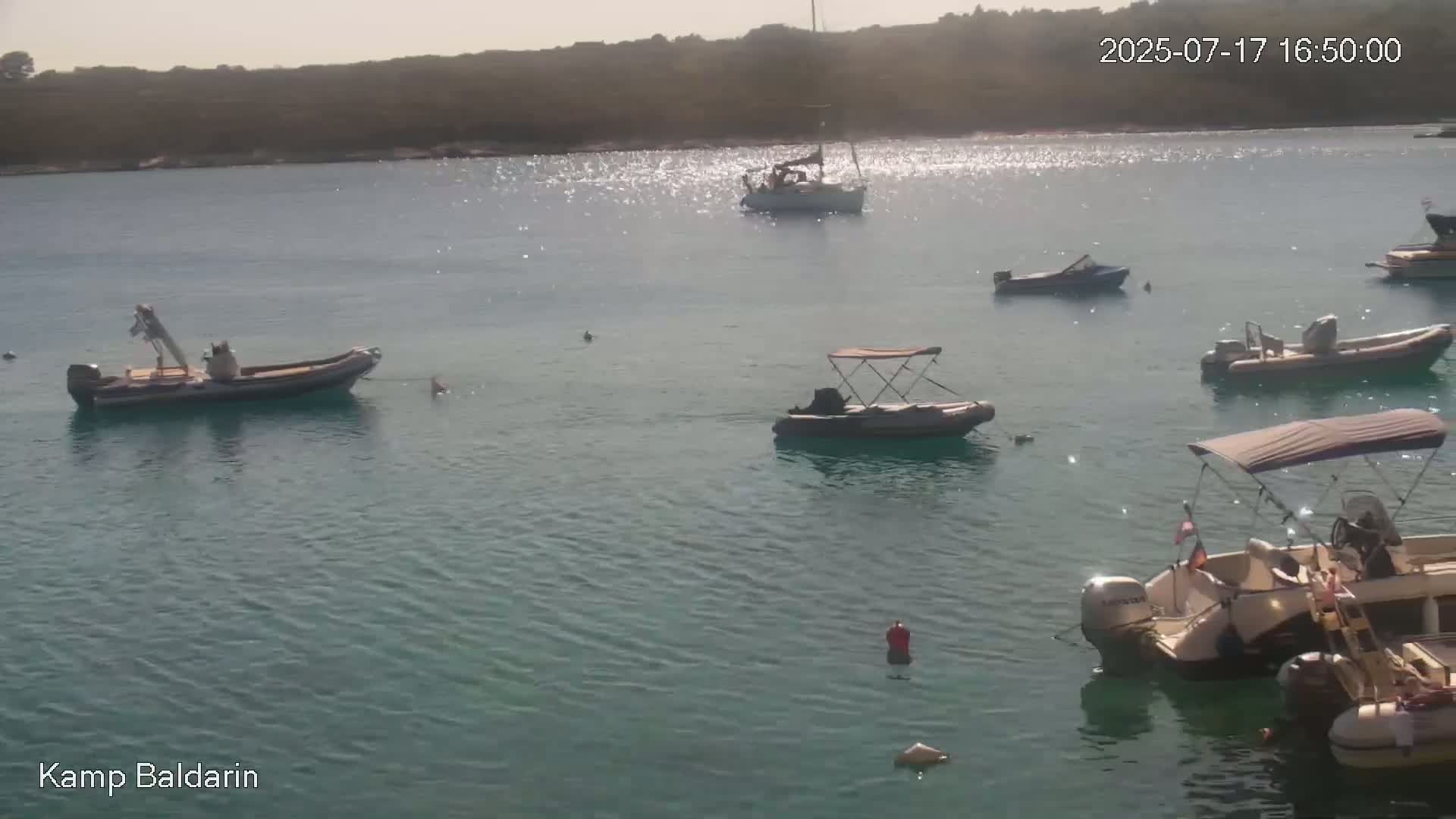 Otok Cres Island, Camp Baldarin Camping Live Cam - Punta Križa,  Mali Lošinj,  Primorje-Gorski Kotar, Croatia