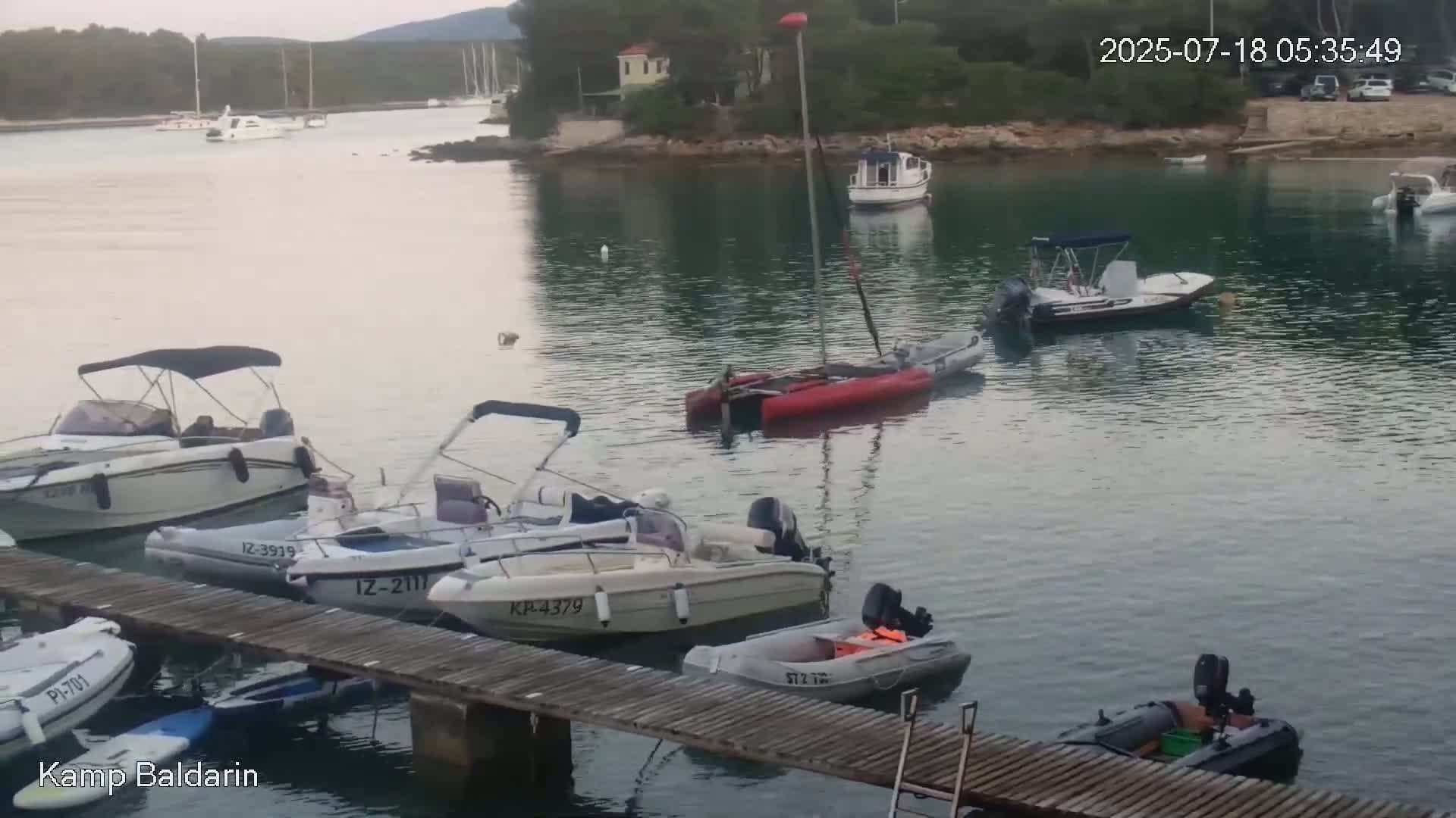 Otok Cres Island, Camp Baldarin Camping Live Cam - Punta Križa,  Mali Lošinj,  Primorje-Gorski Kotar, Croatia