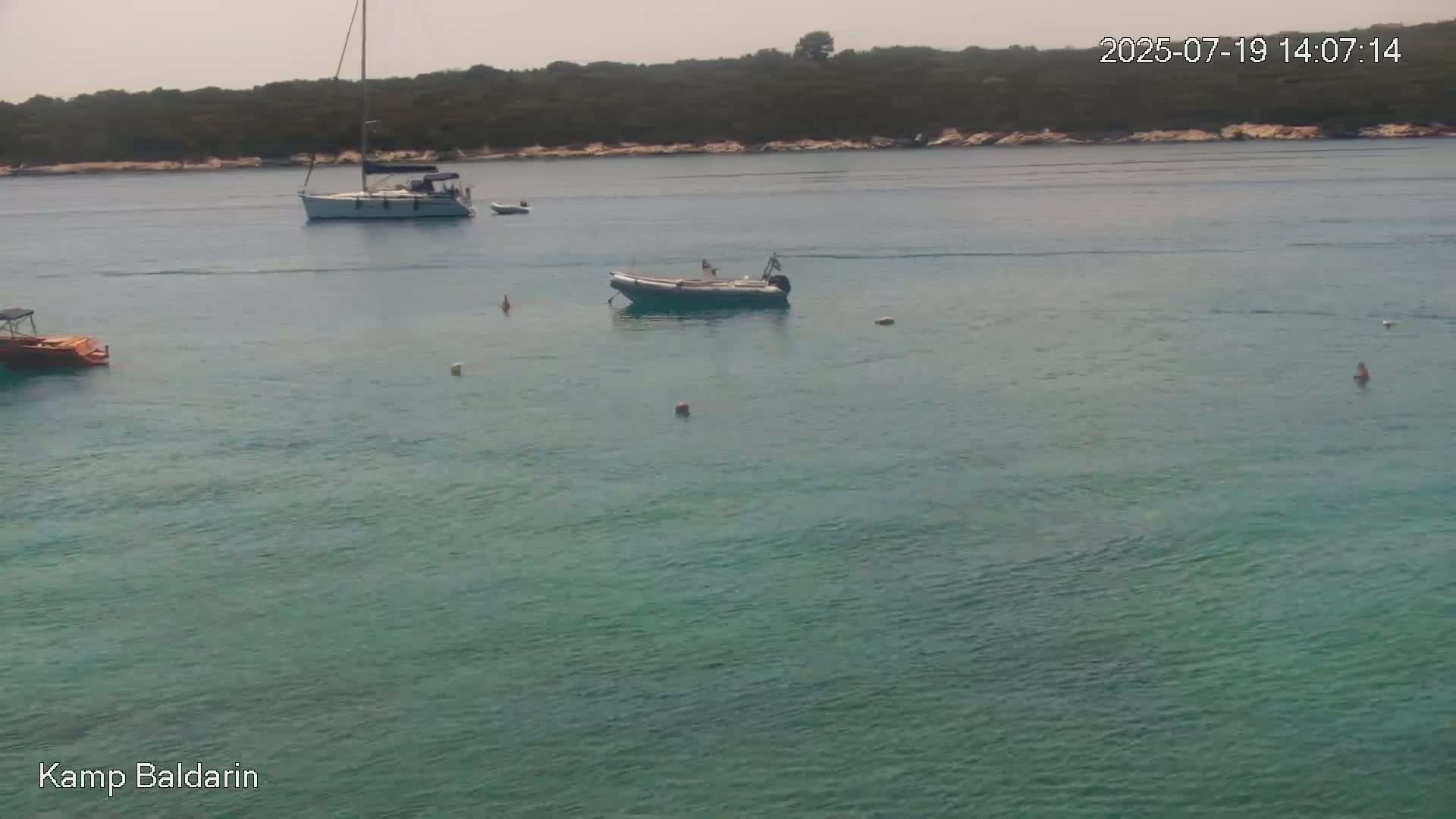 Otok Cres Island, Camp Baldarin Camping Live Cam - Punta Križa,  Mali Lošinj,  Primorje-Gorski Kotar, Croatia