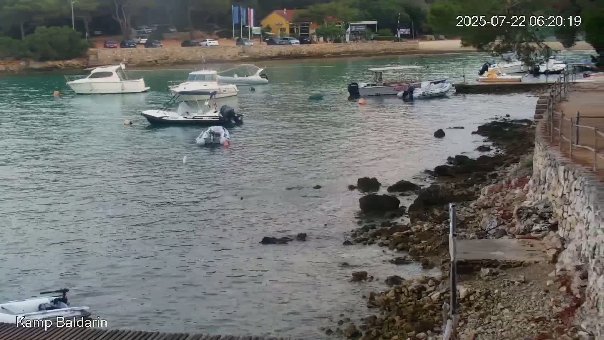 Otok Cres Island, Camp Baldarin Camping Live Cam - Punta Križa,  Mali Lošinj,  Primorje-Gorski Kotar, Croatia