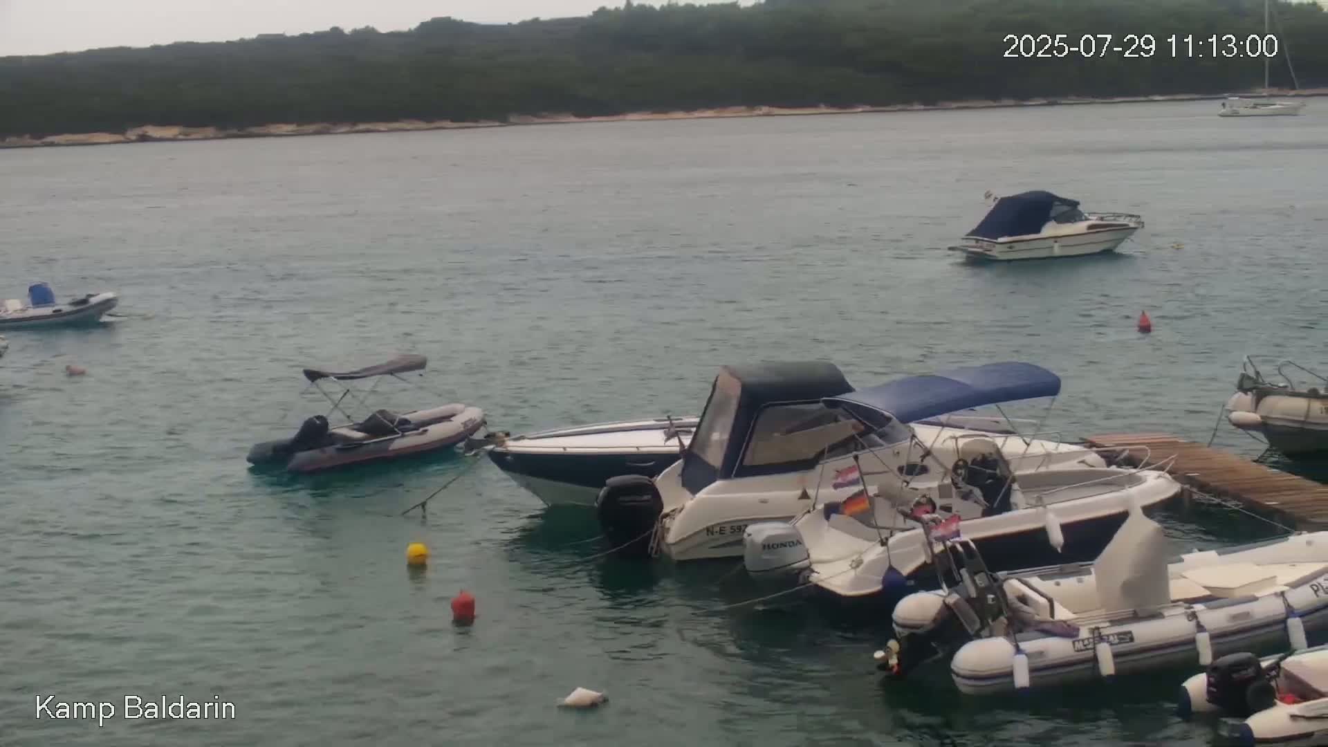 Otok Cres Island, Camp Baldarin Camping Live Cam - Punta Križa,  Mali Lošinj,  Primorje-Gorski Kotar, Croatia