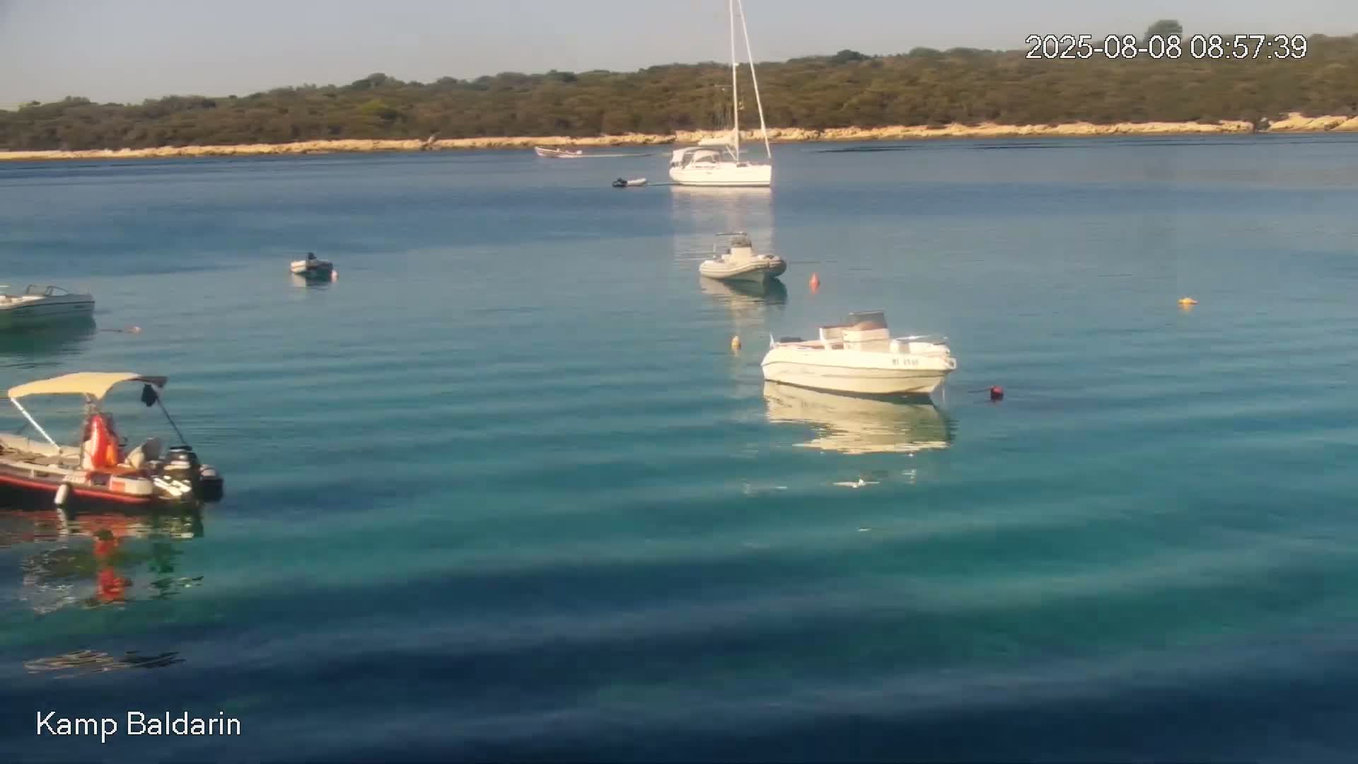 Otok Cres Island, Camp Baldarin Camping Live Cam - Punta Križa,  Mali Lošinj,  Primorje-Gorski Kotar, Croatia