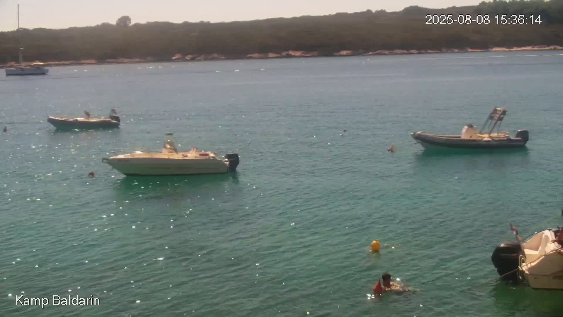 Otok Cres Island, Camp Baldarin Camping Live Cam - Punta Križa,  Mali Lošinj,  Primorje-Gorski Kotar, Croatia