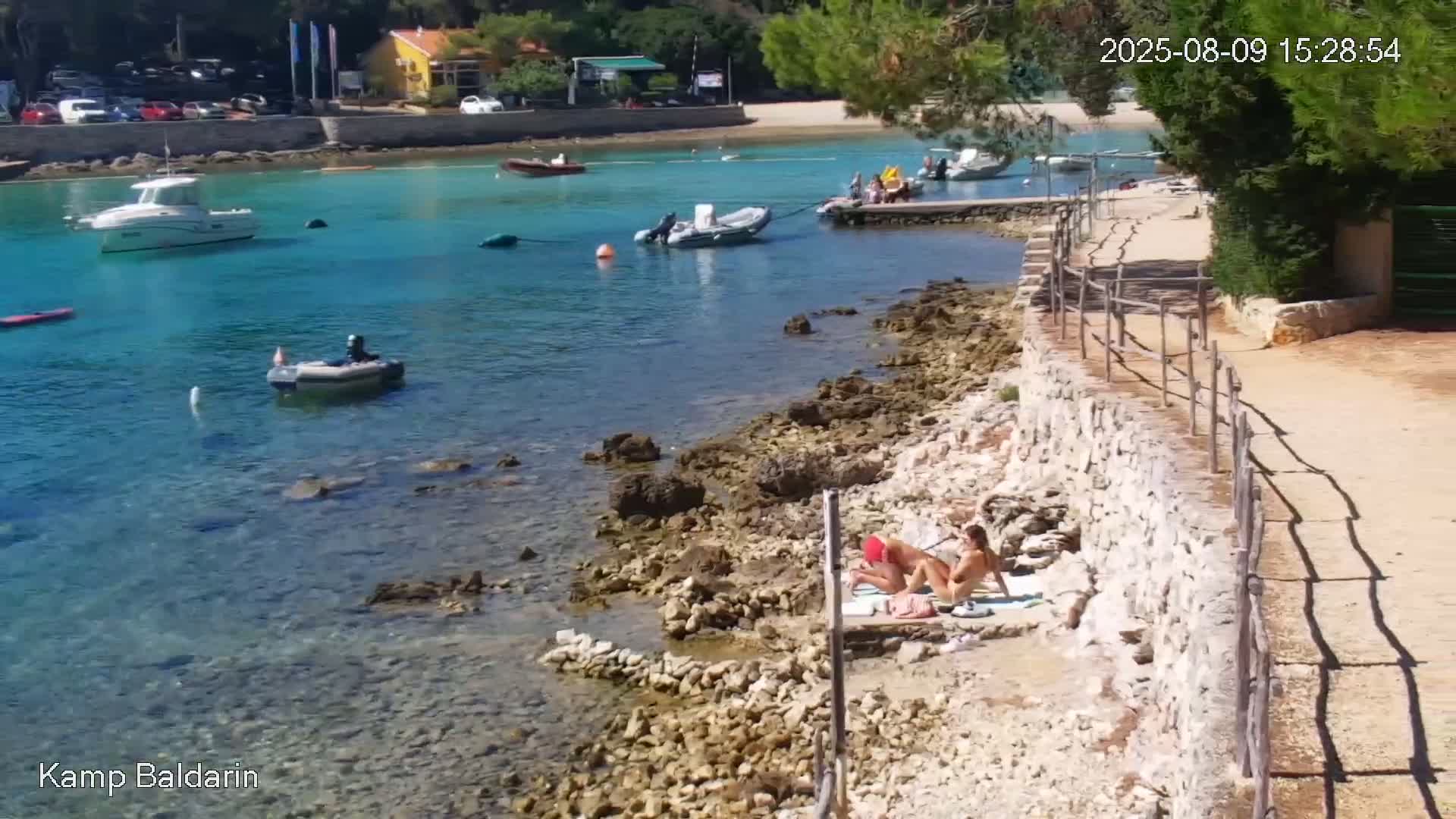 Otok Cres Island, Camp Baldarin Camping Live Cam - Punta Križa,  Mali Lošinj,  Primorje-Gorski Kotar, Croatia