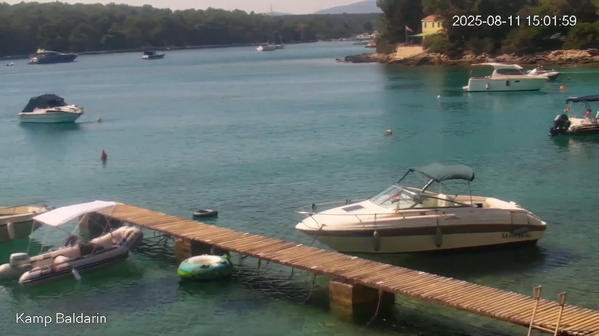 Otok Cres Island, Camp Baldarin Camping Live Cam - Punta Križa,  Mali Lošinj,  Primorje-Gorski Kotar, Croatia