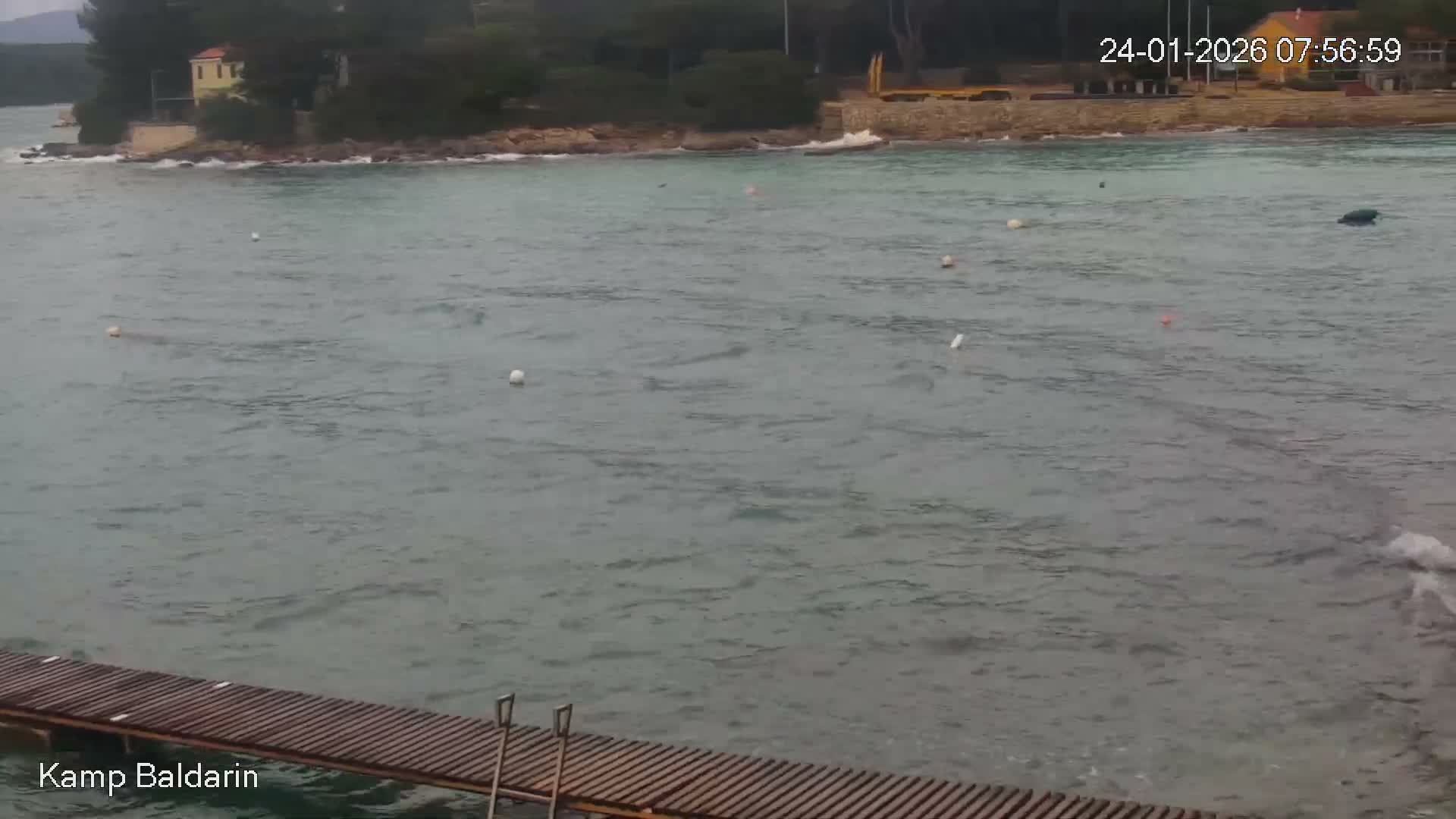 Otok Cres Island, Camp Baldarin Camping Live Cam - Punta Križa,  Mali Lošinj,  Primorje-Gorski Kotar, Croatia