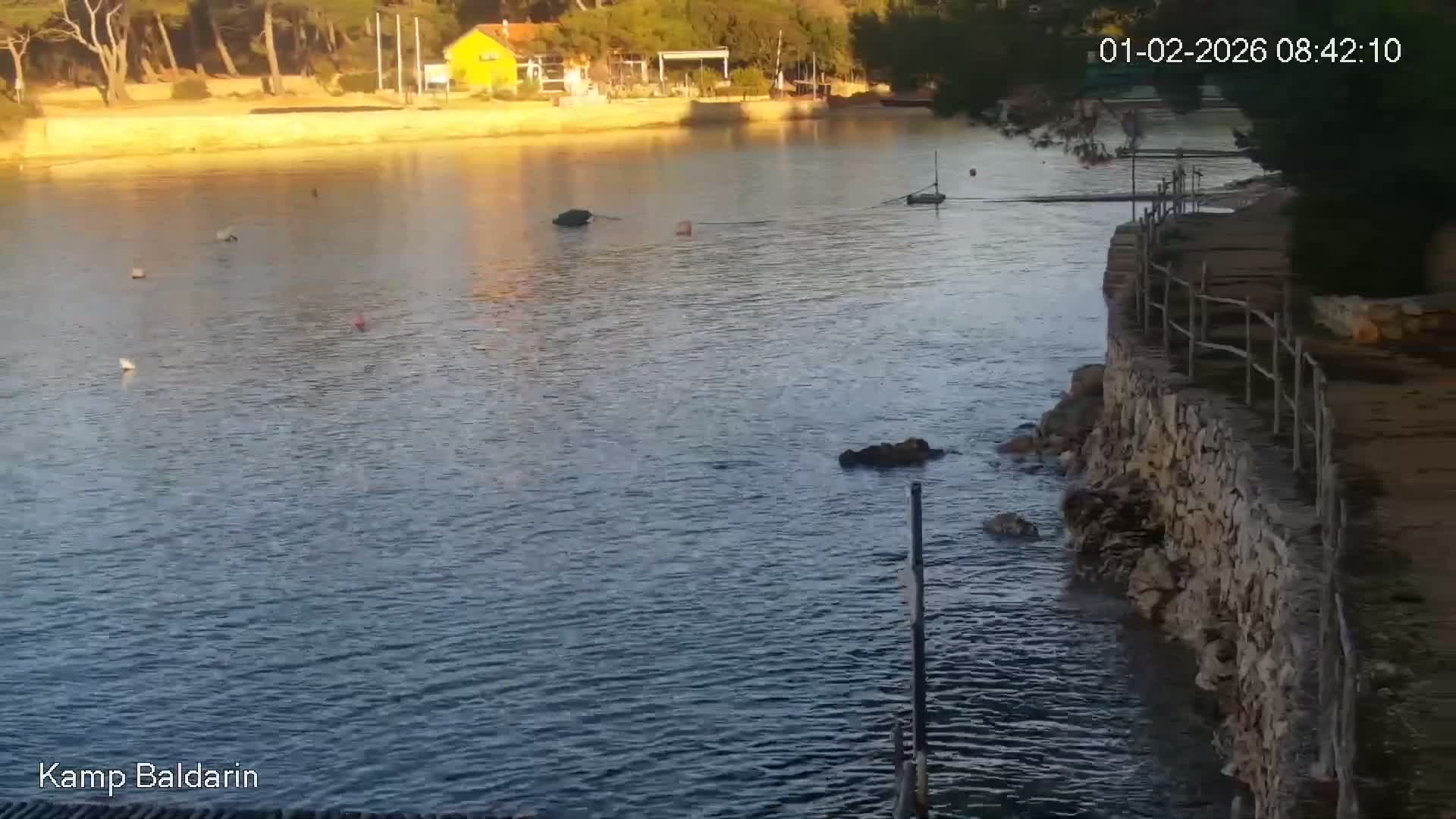 Otok Cres Island, Camp Baldarin Camping Live Cam - Punta Križa,  Mali Lošinj,  Primorje-Gorski Kotar, Croatia