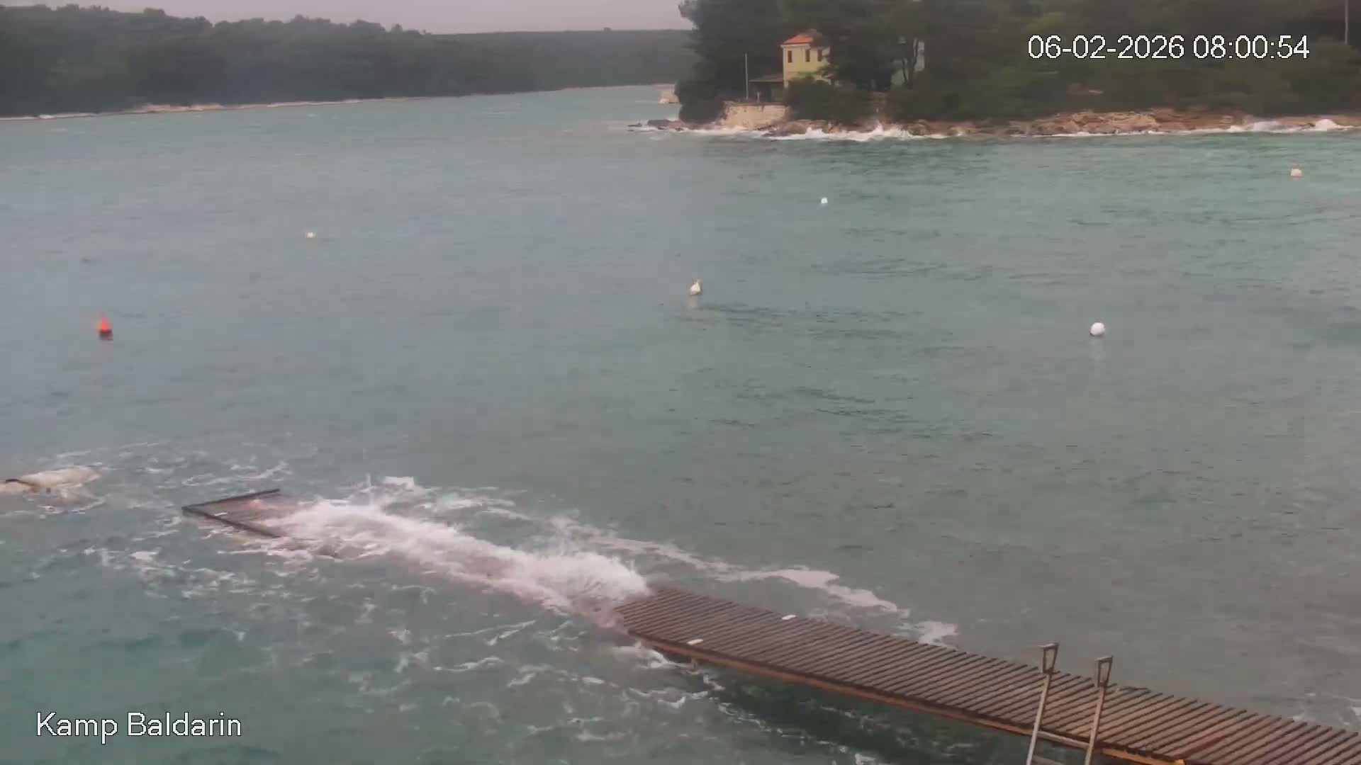 Otok Cres Island, Camp Baldarin Camping Live Cam - Punta Križa,  Mali Lošinj,  Primorje-Gorski Kotar, Croatia