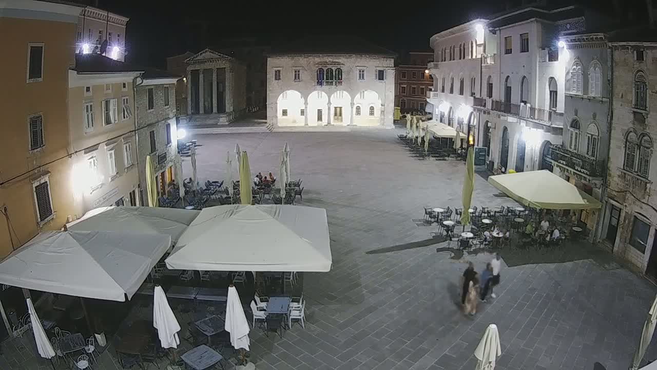 Pula, Trg Forum Square Live Cam - Arena, Pula, Istria, Croatia