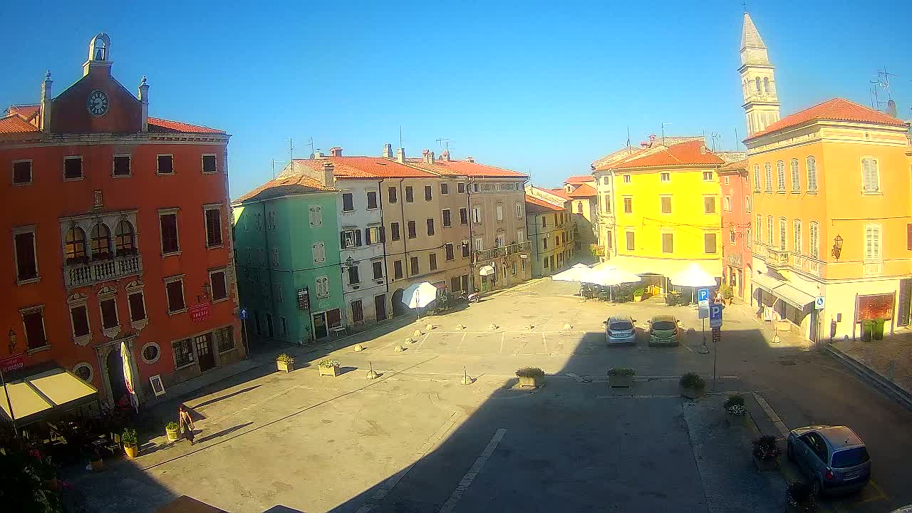Vodnjan Dignano, Narodni Trg (People's Square) Live Cam - Vodnjan, Istria, Croatia