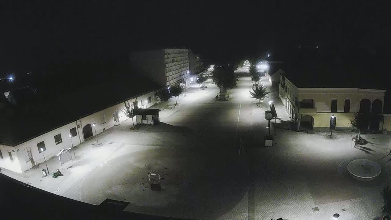Ludbreg, Concentric Circles Center of the World, Trg Svetog Trojstva (Holy Trinity Square) Live Cam -  Ludbreg, Grad Ludbreg, Varaždin, Croatia