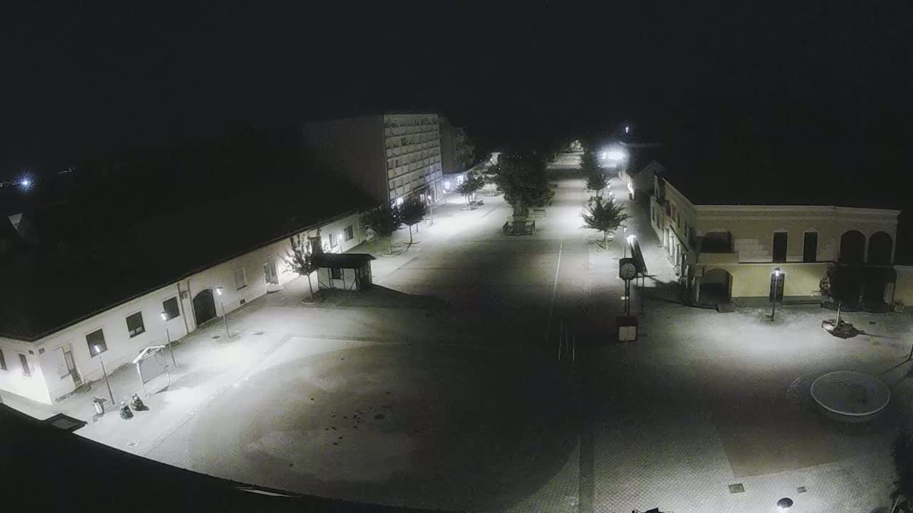 Ludbreg, Concentric Circles Center of the World, Trg Svetog Trojstva (Holy Trinity Square) Live Cam -  Ludbreg, Grad Ludbreg, Varaždin, Croatia