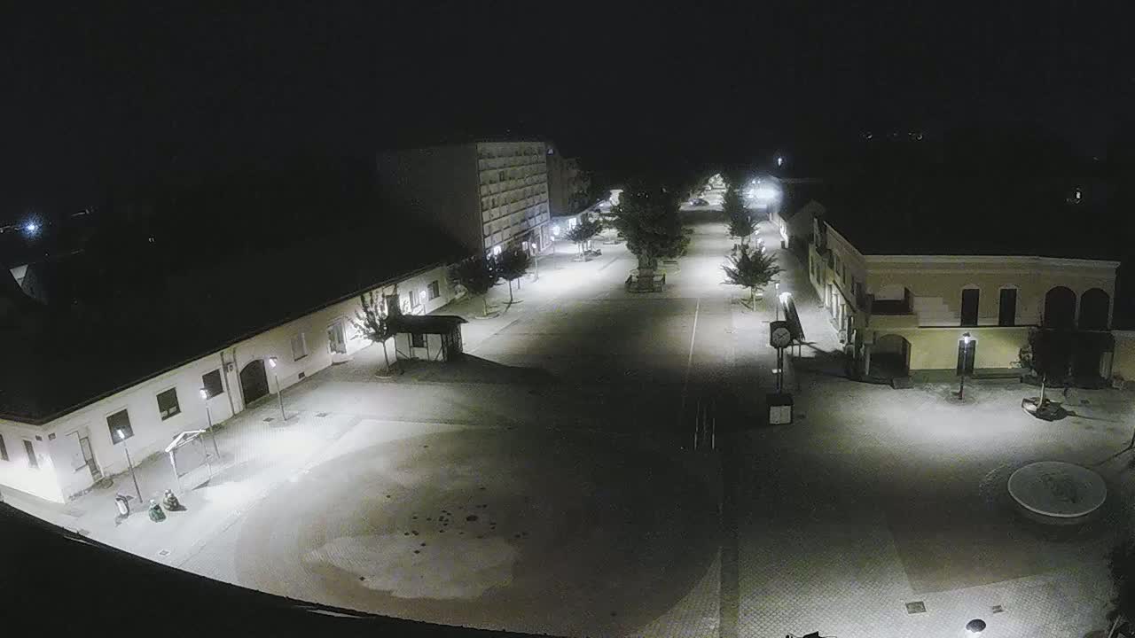 Ludbreg, Concentric Circles Center of the World, Trg Svetog Trojstva (Holy Trinity Square) Live Cam -  Ludbreg, Grad Ludbreg, Varaždin, Croatia