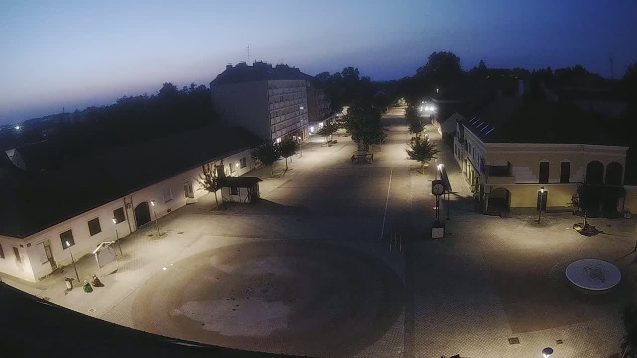 Ludbreg, Concentric Circles Center of the World, Trg Svetog Trojstva (Holy Trinity Square) Live Cam -  Ludbreg, Grad Ludbreg, Varaždin, Croatia
