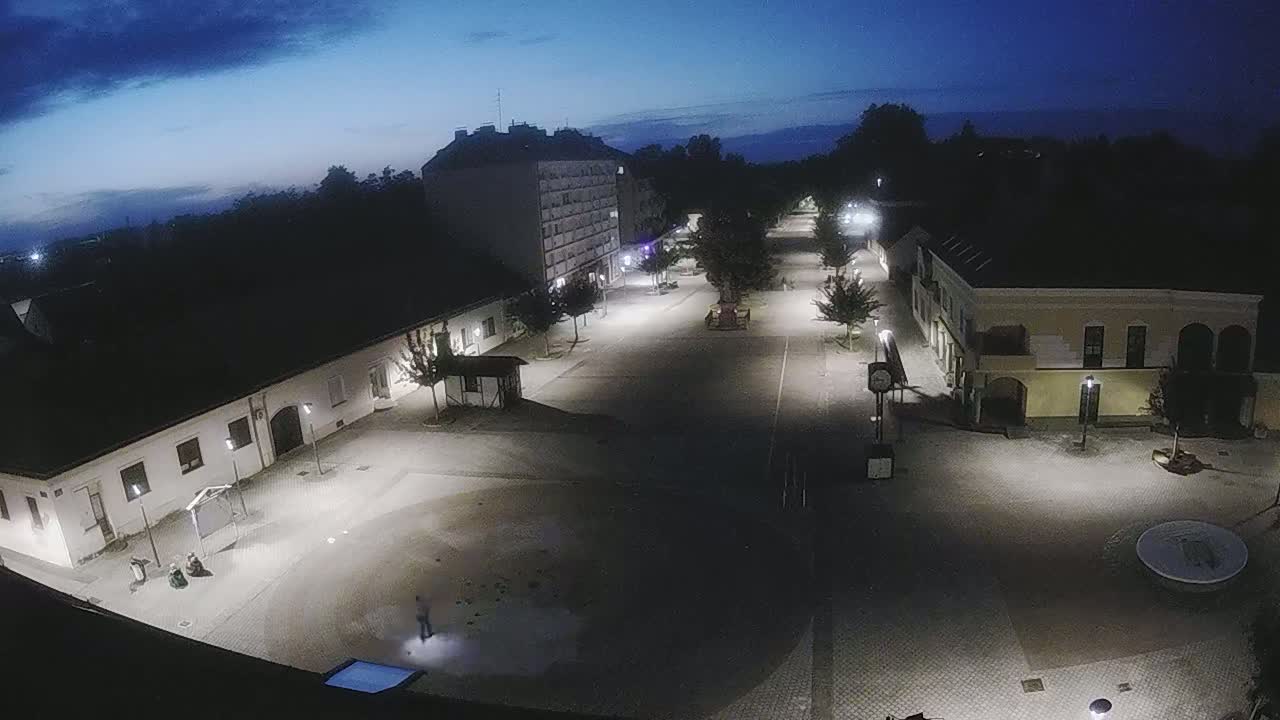 Ludbreg, Concentric Circles Center of the World, Trg Svetog Trojstva (Holy Trinity Square) Live Cam -  Ludbreg, Grad Ludbreg, Varaždin, Croatia