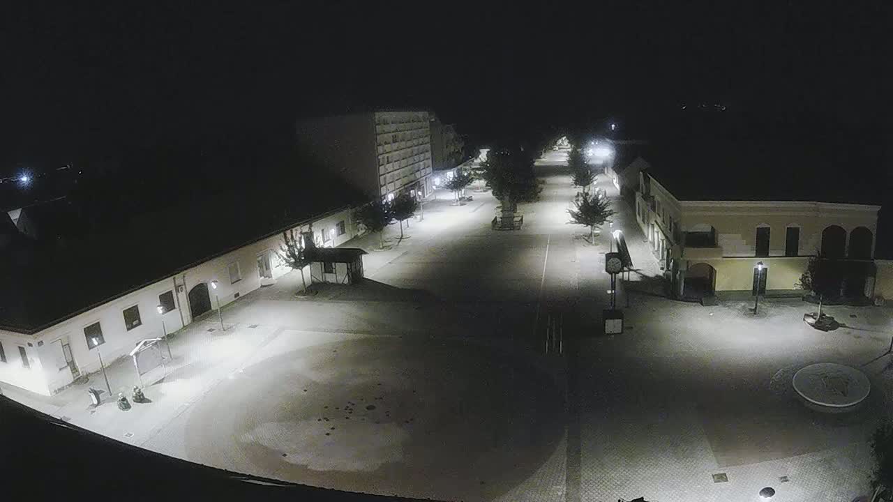 Ludbreg, Concentric Circles Center of the World, Trg Svetog Trojstva (Holy Trinity Square) Live Cam -  Ludbreg, Grad Ludbreg, Varaždin, Croatia