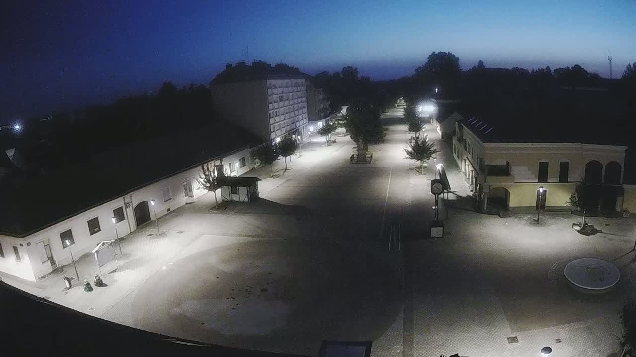 Ludbreg, Concentric Circles Center of the World, Trg Svetog Trojstva (Holy Trinity Square) Live Cam -  Ludbreg, Grad Ludbreg, Varaždin, Croatia