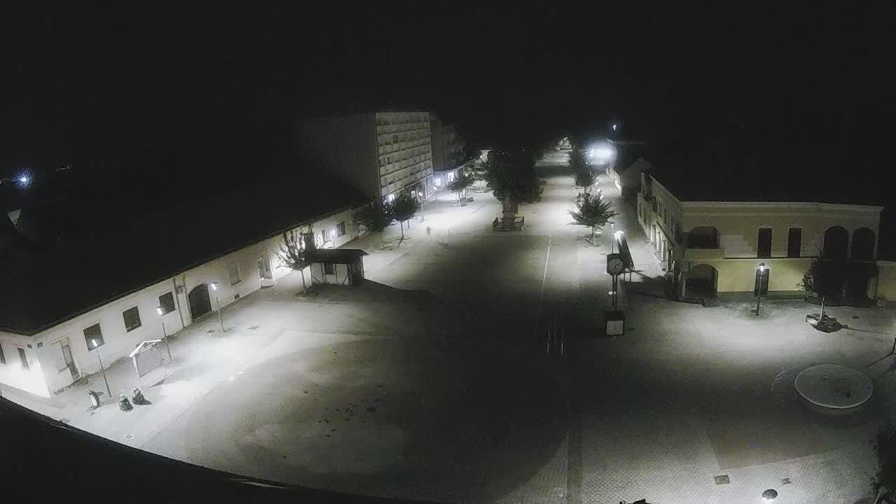 Ludbreg, Concentric Circles Center of the World, Trg Svetog Trojstva (Holy Trinity Square) Live Cam -  Ludbreg, Grad Ludbreg, Varaždin, Croatia