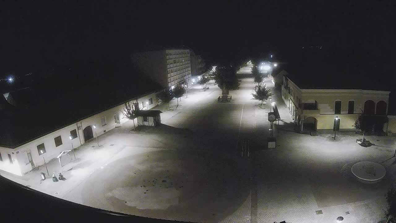 Ludbreg, Concentric Circles Center of the World, Trg Svetog Trojstva (Holy Trinity Square) Live Cam -  Ludbreg, Grad Ludbreg, Varaždin, Croatia