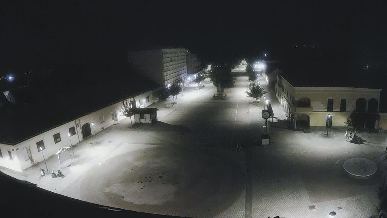 Ludbreg, Concentric Circles Center of the World, Trg Svetog Trojstva (Holy Trinity Square) Live Cam -  Ludbreg, Grad Ludbreg, Varaždin, Croatia