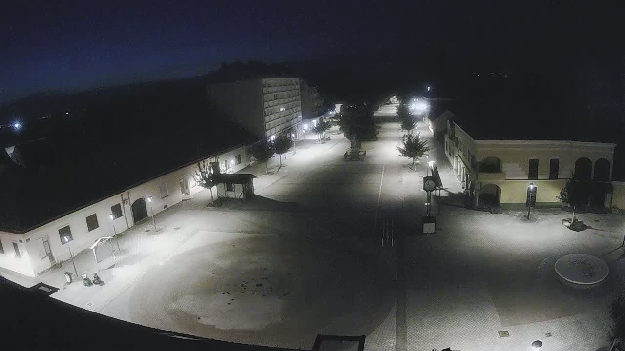 Ludbreg, Concentric Circles Center of the World, Trg Svetog Trojstva (Holy Trinity Square) Live Cam -  Ludbreg, Grad Ludbreg, Varaždin, Croatia