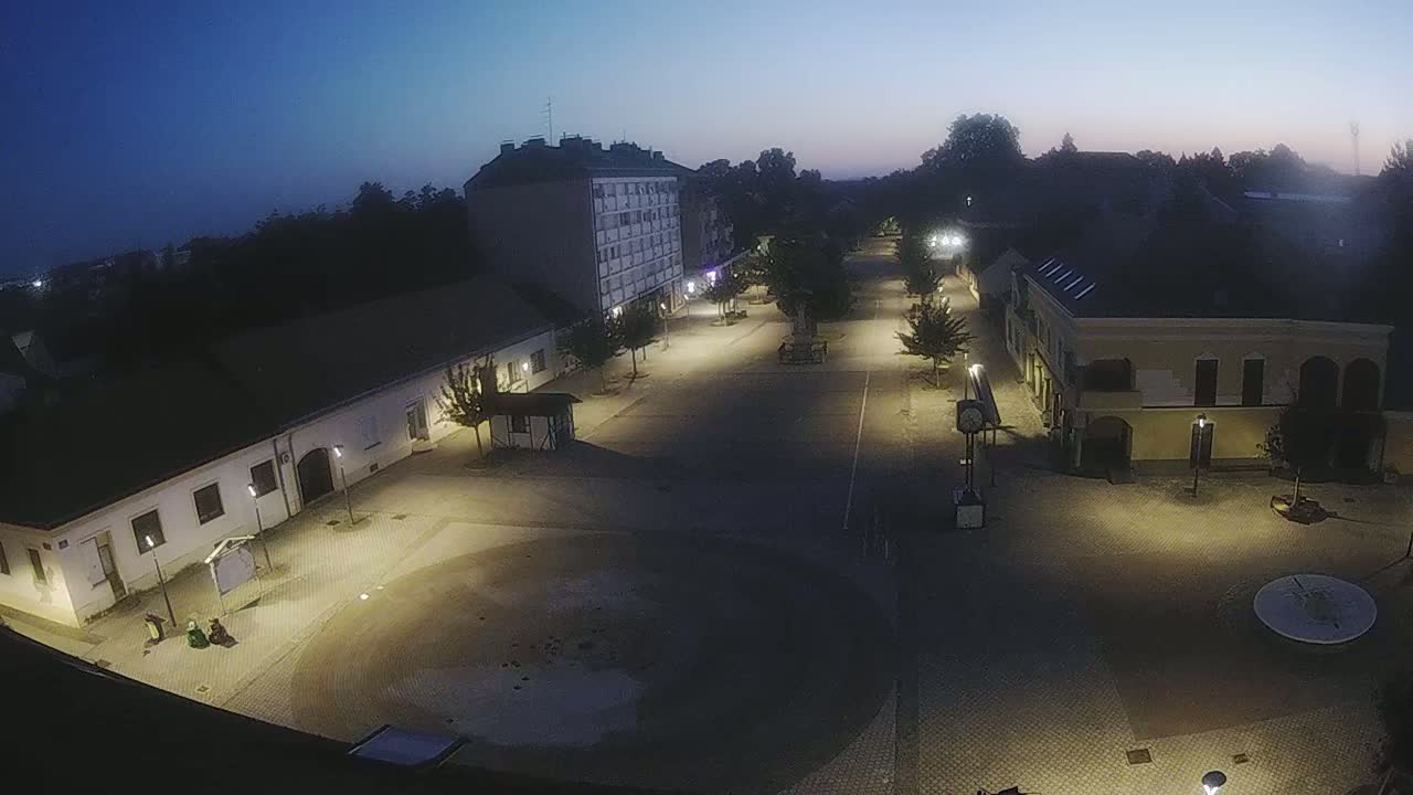 Ludbreg, Concentric Circles Center of the World, Trg Svetog Trojstva (Holy Trinity Square) Live Cam -  Ludbreg, Grad Ludbreg, Varaždin, Croatia