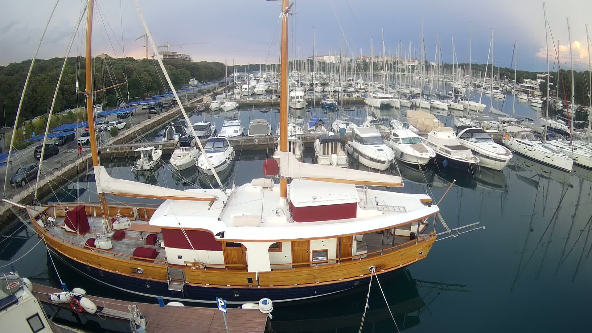 Pula, Marina Veruda South View Live Cam - Pjescana Uvala, Pula, Istria, Croatia