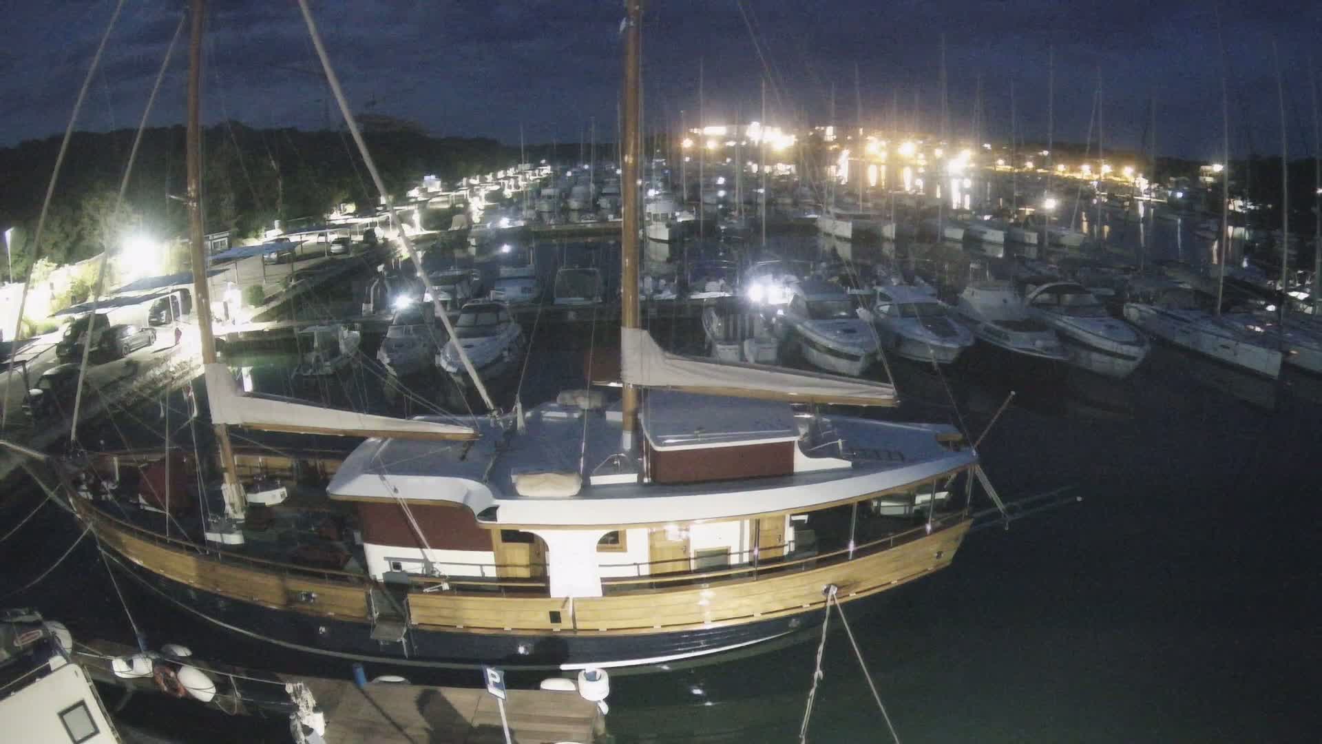 Pula, Marina Veruda South View Live Cam - Pjescana Uvala, Pula, Istria, Croatia