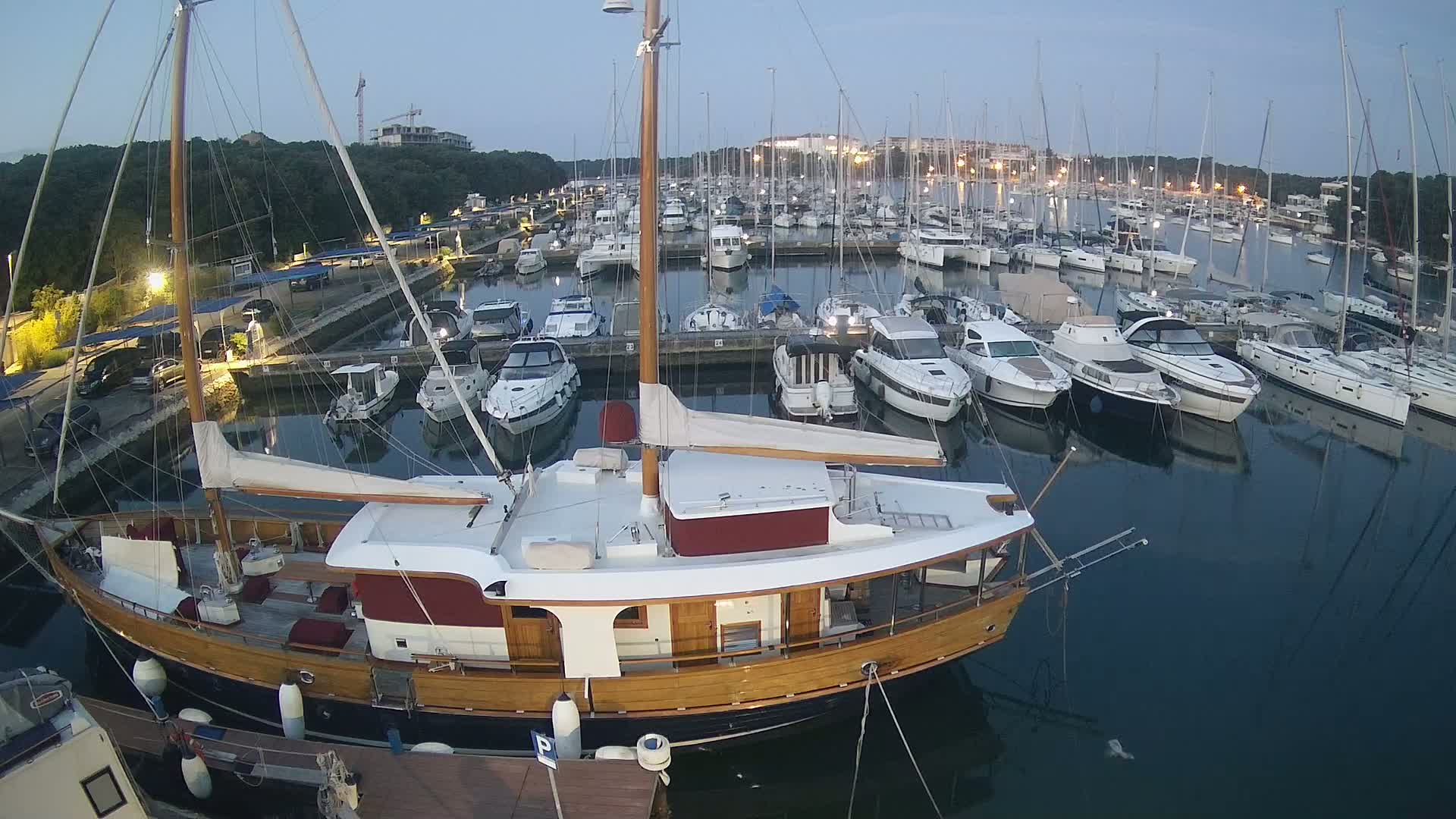 Pula, Marina Veruda South View Live Cam - Pjescana Uvala, Pula, Istria, Croatia