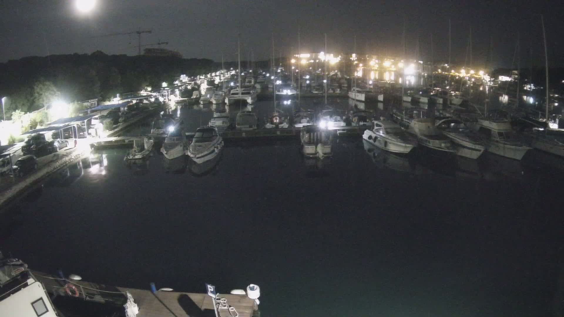 Pula, Marina Veruda South View Live Cam - Pjescana Uvala, Pula, Istria, Croatia