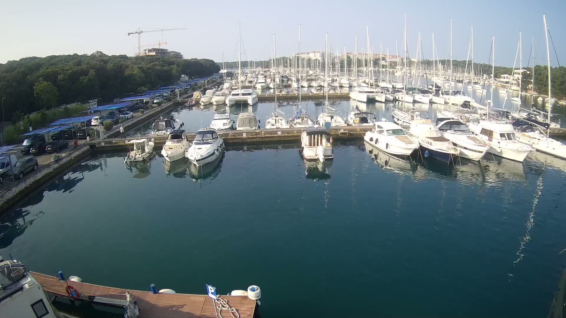 Pula, Marina Veruda South View Live Cam - Pjescana Uvala, Pula, Istria, Croatia