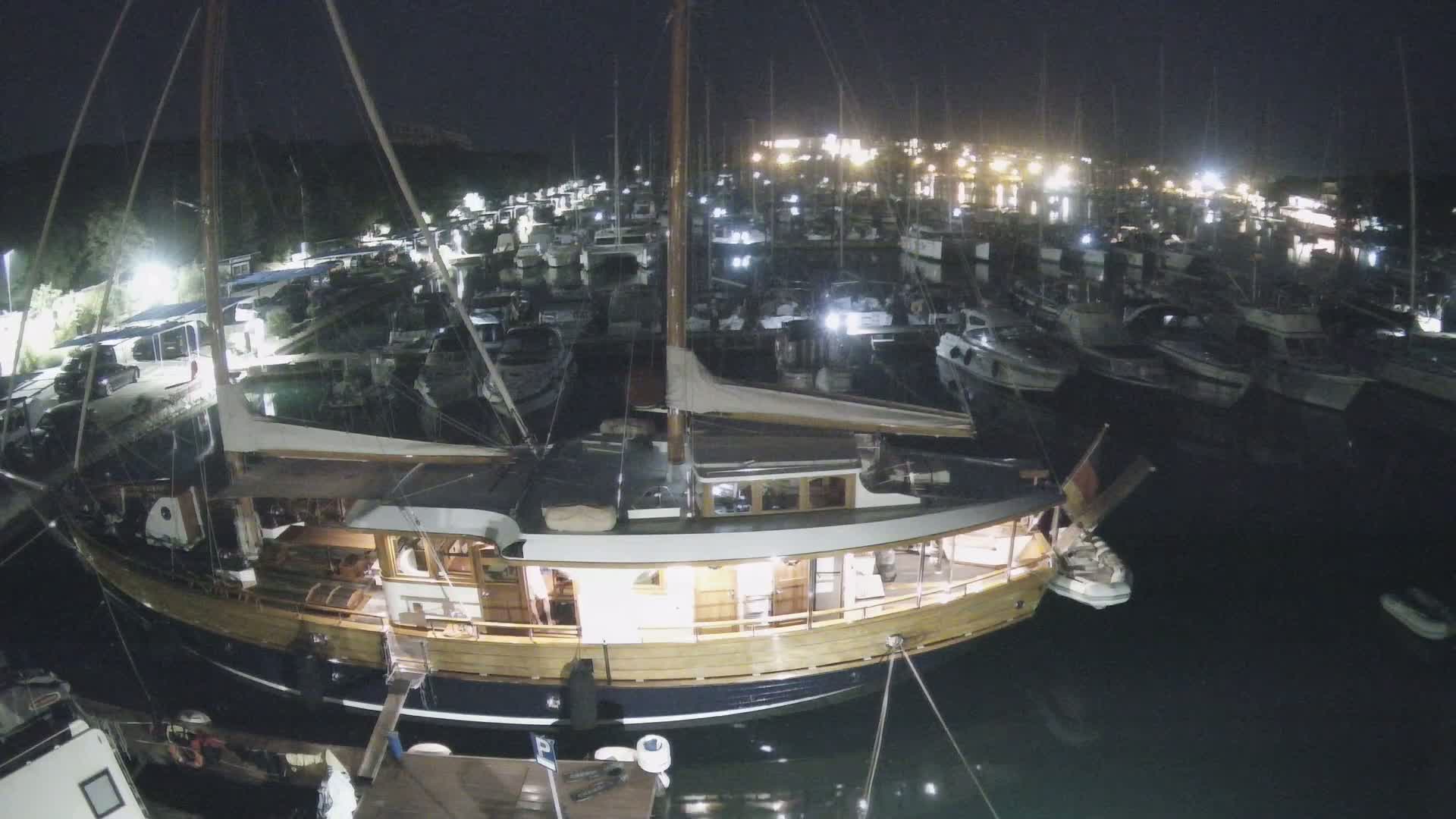 Pula, Marina Veruda South View Live Cam - Pjescana Uvala, Pula, Istria, Croatia