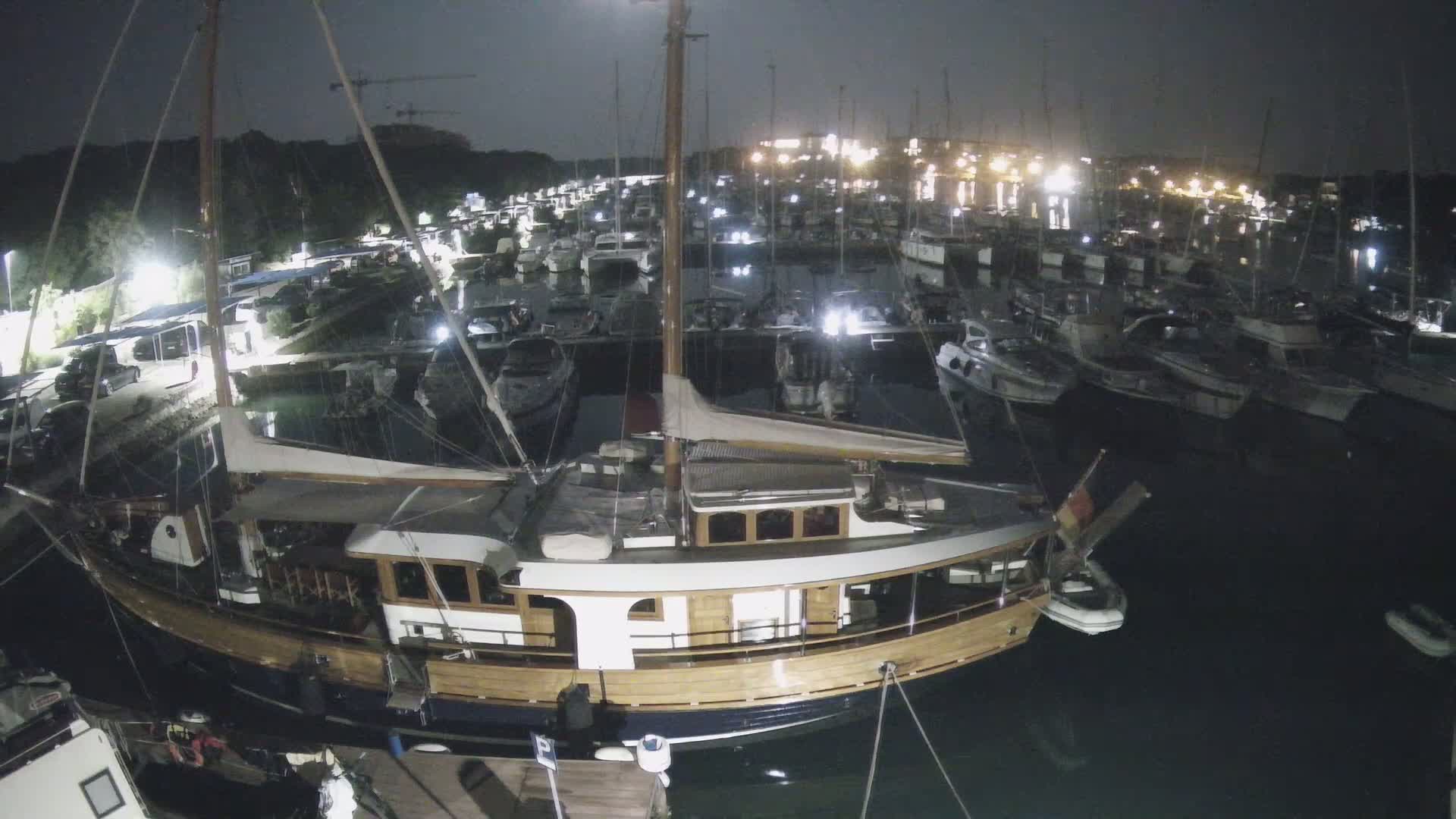 Pula, Marina Veruda South View Live Cam - Pjescana Uvala, Pula, Istria, Croatia