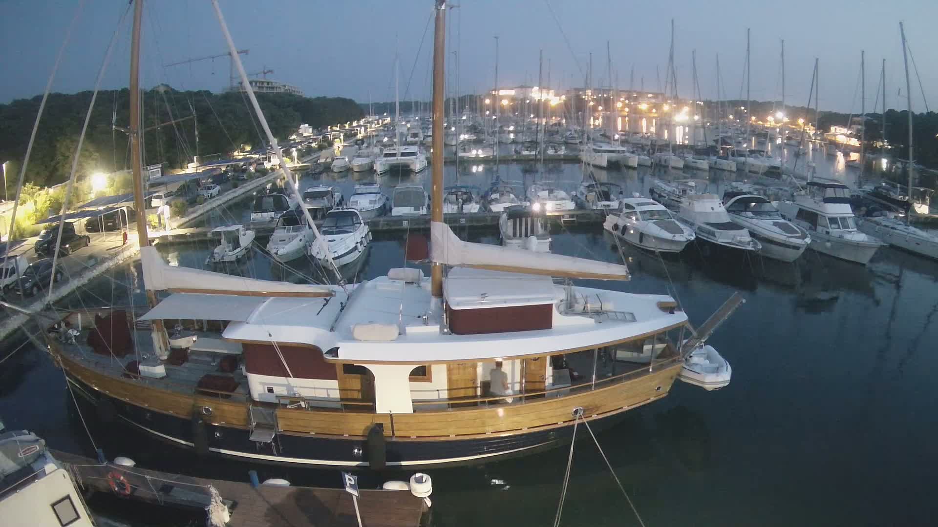 Pula, Marina Veruda South View Live Cam - Pjescana Uvala, Pula, Istria, Croatia