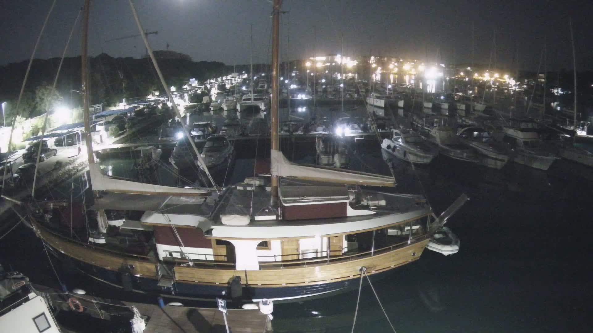 Pula, Marina Veruda South View Live Cam - Pjescana Uvala, Pula, Istria, Croatia