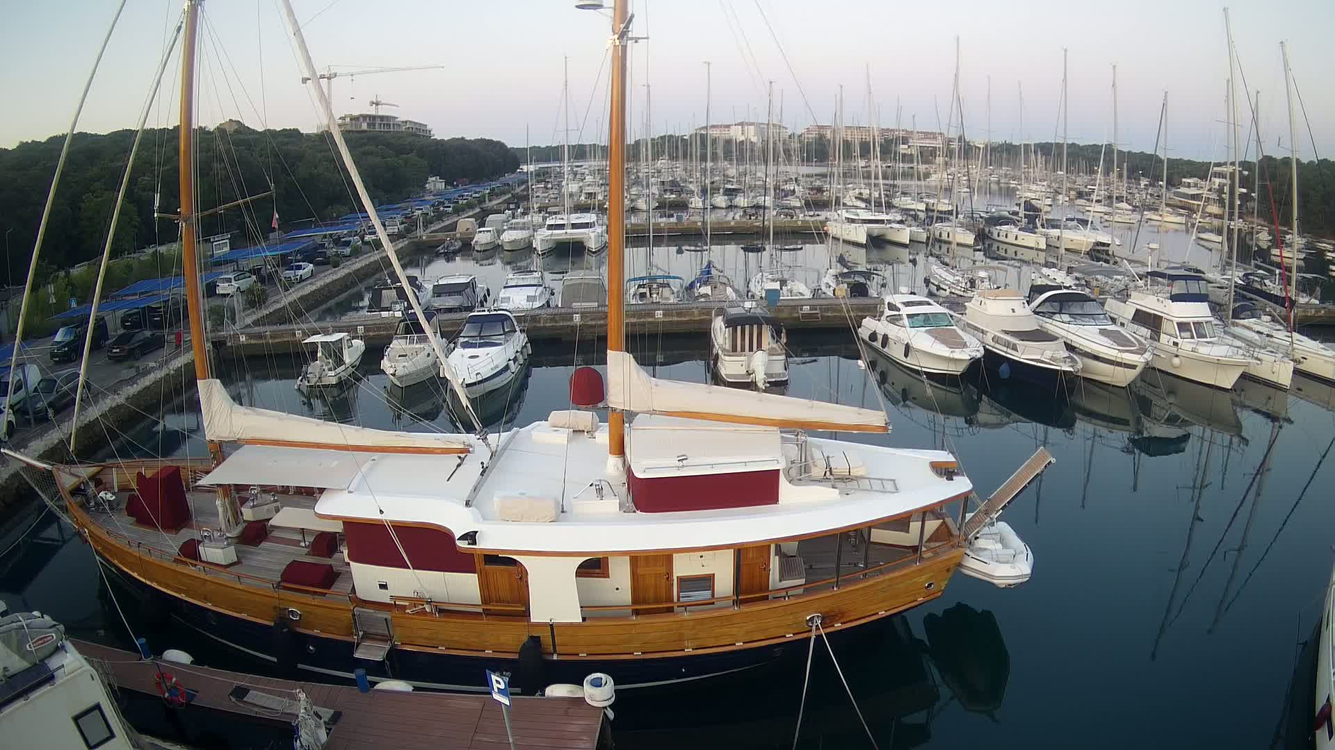 Pula, Marina Veruda South View Live Cam - Pjescana Uvala, Pula, Istria, Croatia