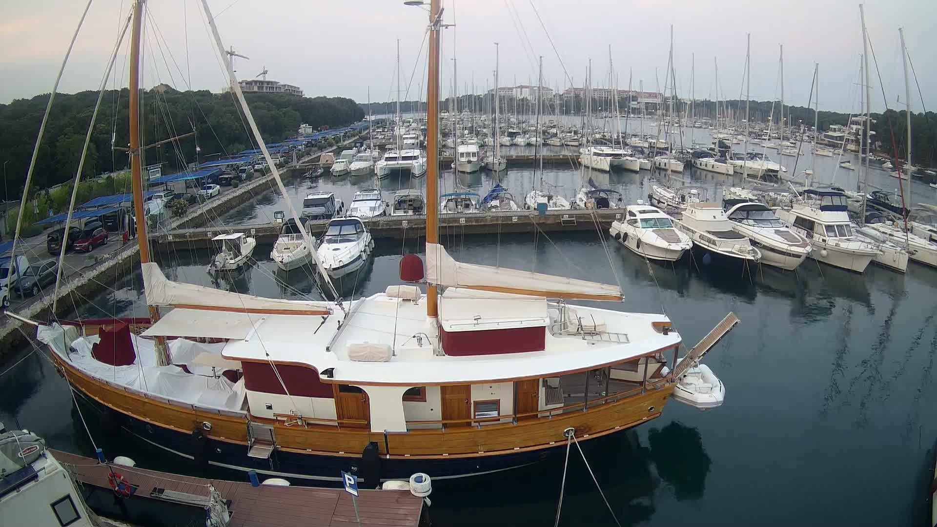 Pula, Marina Veruda South View Live Cam - Pjescana Uvala, Pula, Istria, Croatia