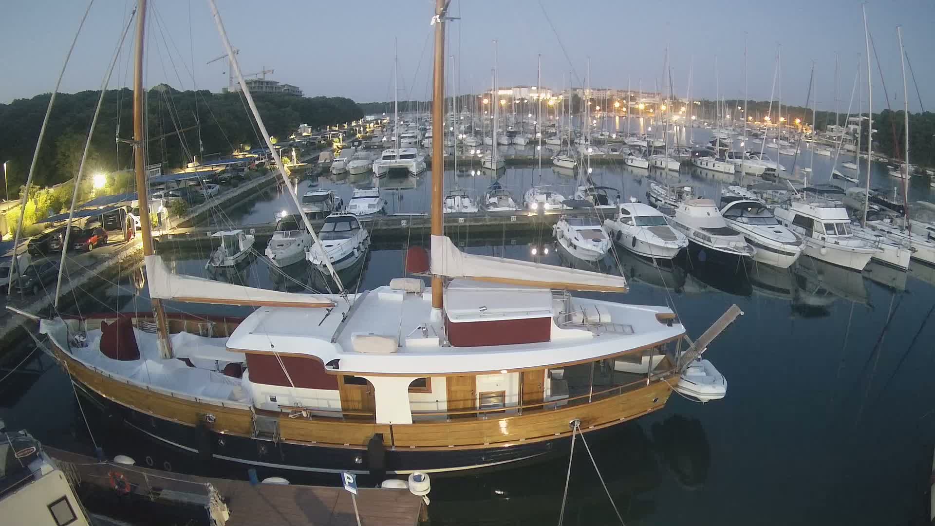 Pula, Marina Veruda South View Live Cam - Pjescana Uvala, Pula, Istria, Croatia