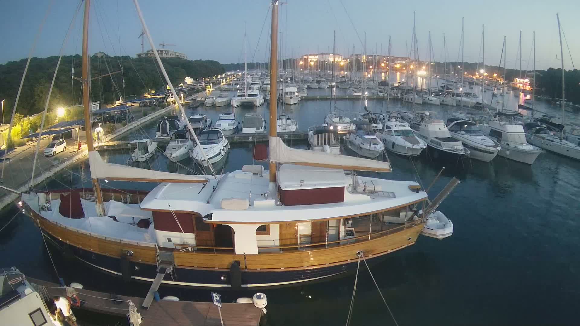 Pula, Marina Veruda South View Live Cam - Pjescana Uvala, Pula, Istria, Croatia