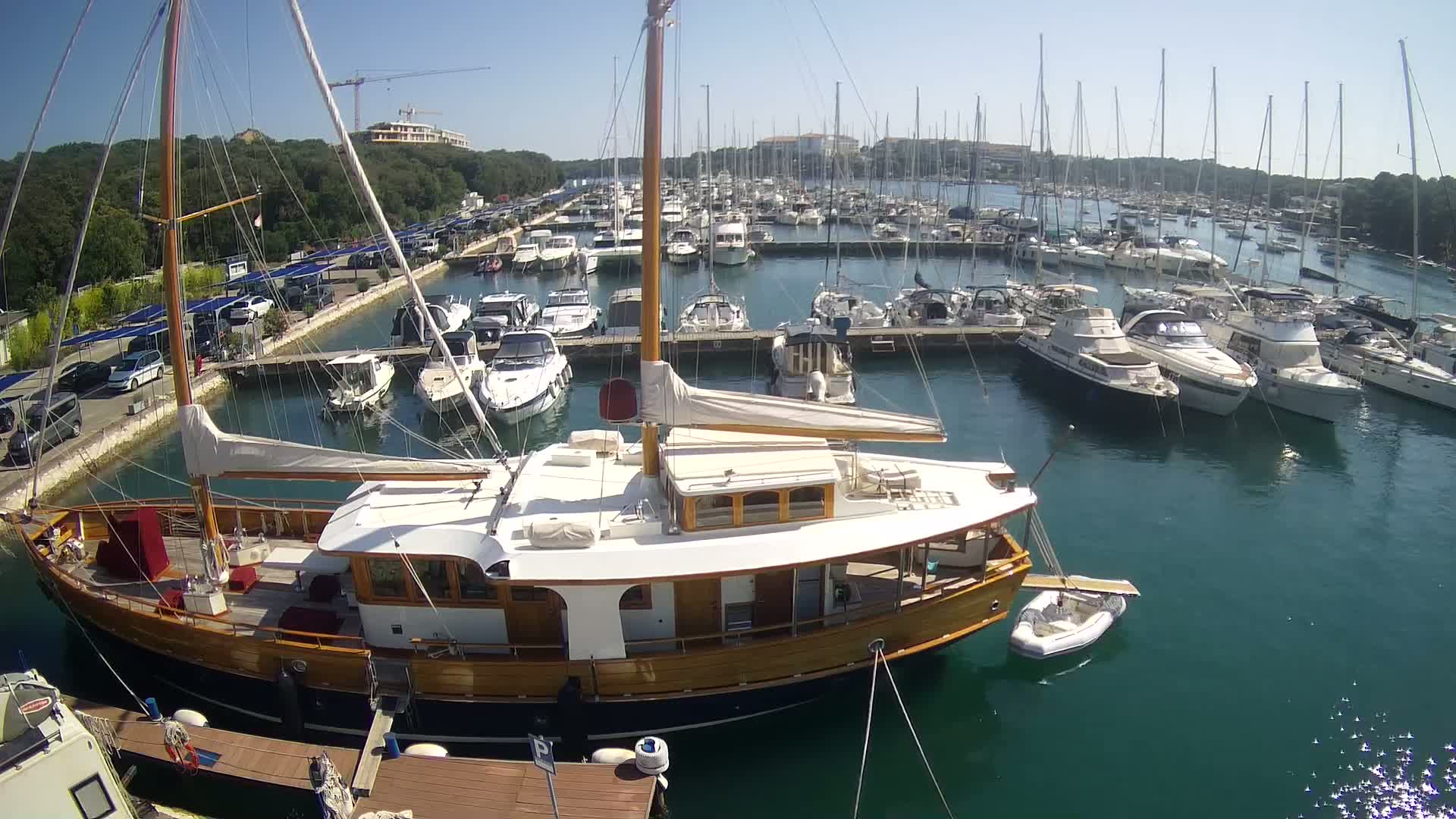 Pula, Marina Veruda South View Live Cam - Pjescana Uvala, Pula, Istria, Croatia