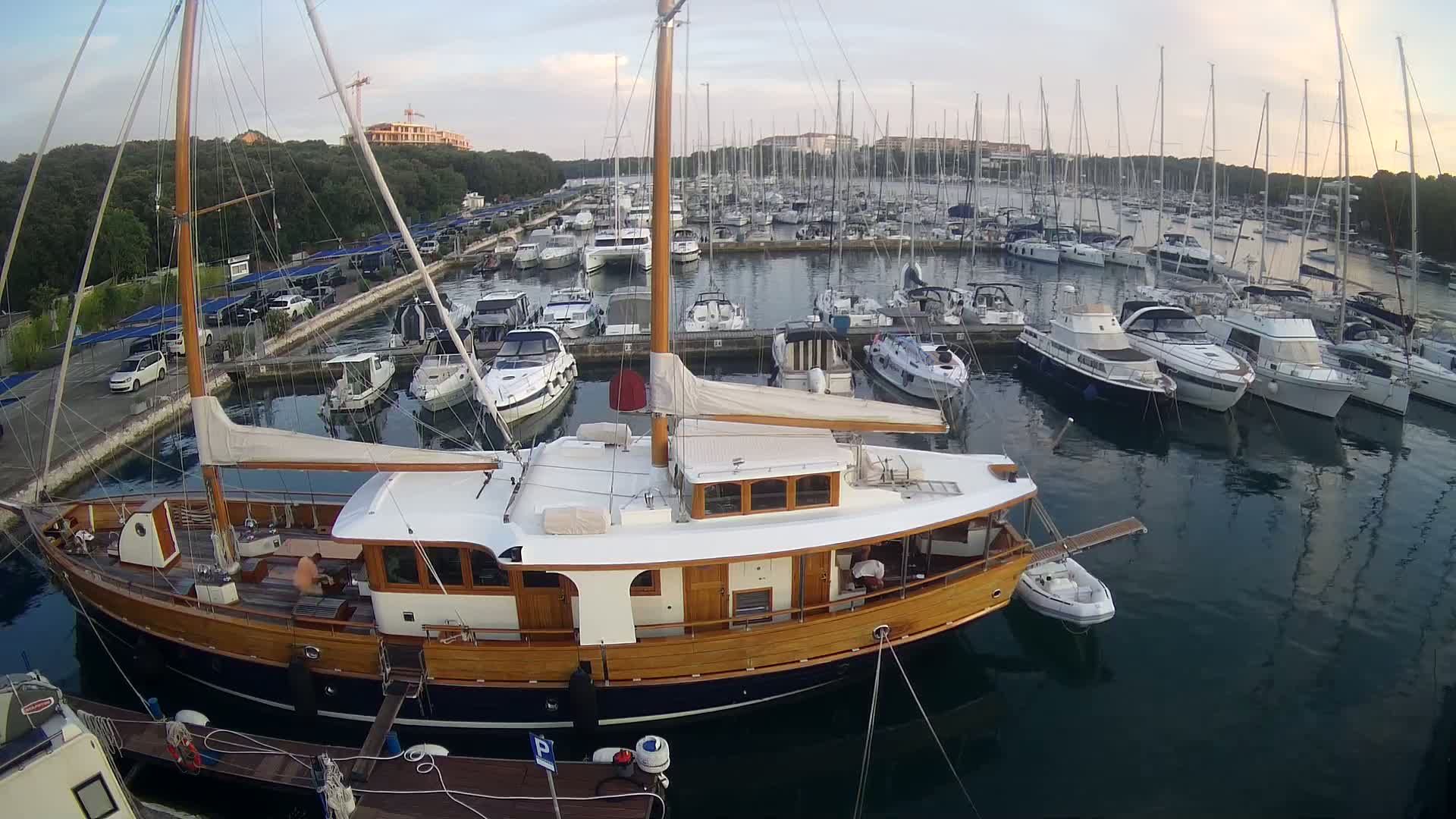Pula, Marina Veruda South View Live Cam - Pjescana Uvala, Pula, Istria, Croatia